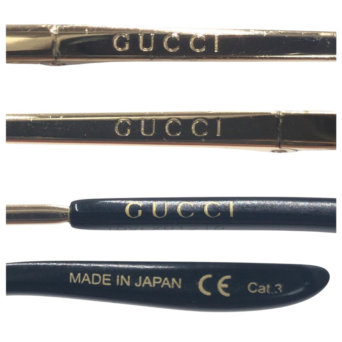 GUCCI グッチ ブラック 黒 メタル GG0673S oo1 56□20 145 サングラス スクエア  メンズ