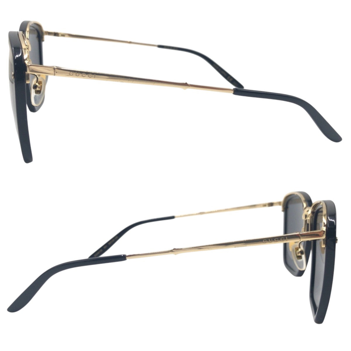 GUCCI グッチ ブラック 黒 メタル GG0673S oo1 56□20 145 サングラス スクエア  メンズ