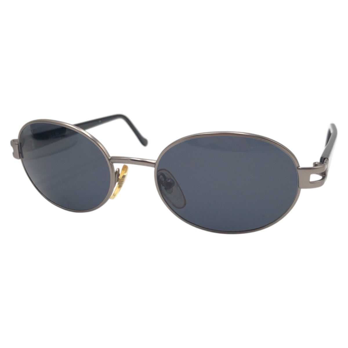 Salvatore Ferragamo サルヴァトーレフェラガモ シルバー ブラック 黒 メタル 1001 503-S101 135 サングラス 男女兼用 ラウンド  メンズ A5