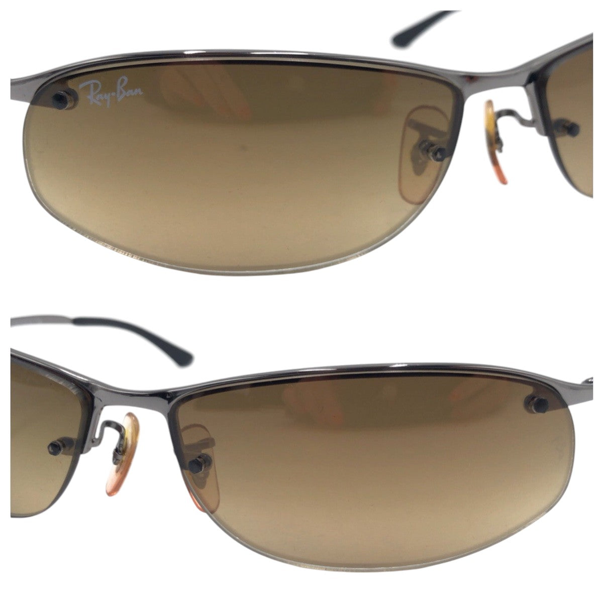 13600
Ray-Ban レイバン TOP BAR ブラウン シルバー メタル RB3179 サングラス オーバル  メンズ