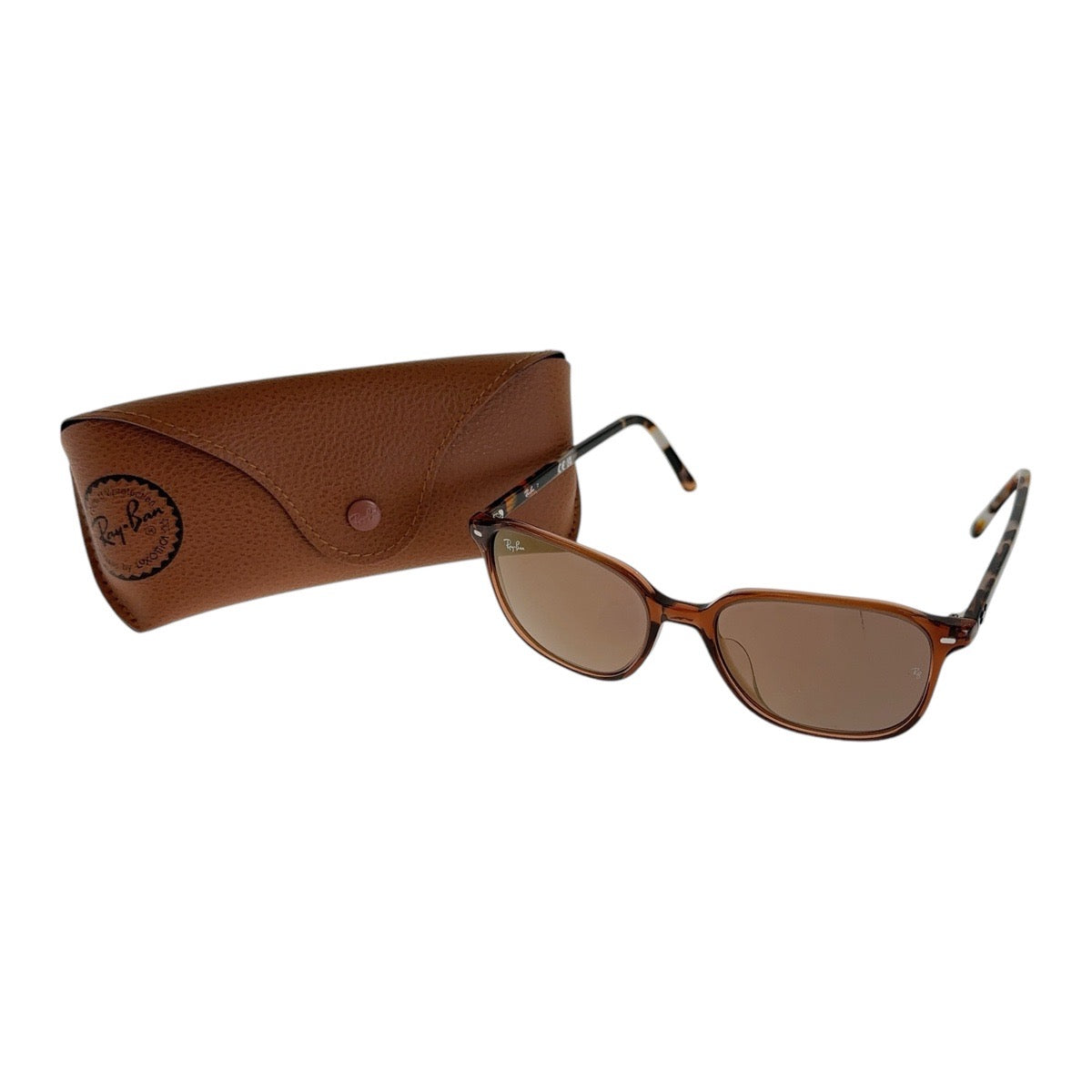 13601
Ray-Ban レイバン LEONARD ブラウン シルバー金具 プラスチック RB2193F 663693 55□18 145 3N サングラス ウェリントン  メンズ