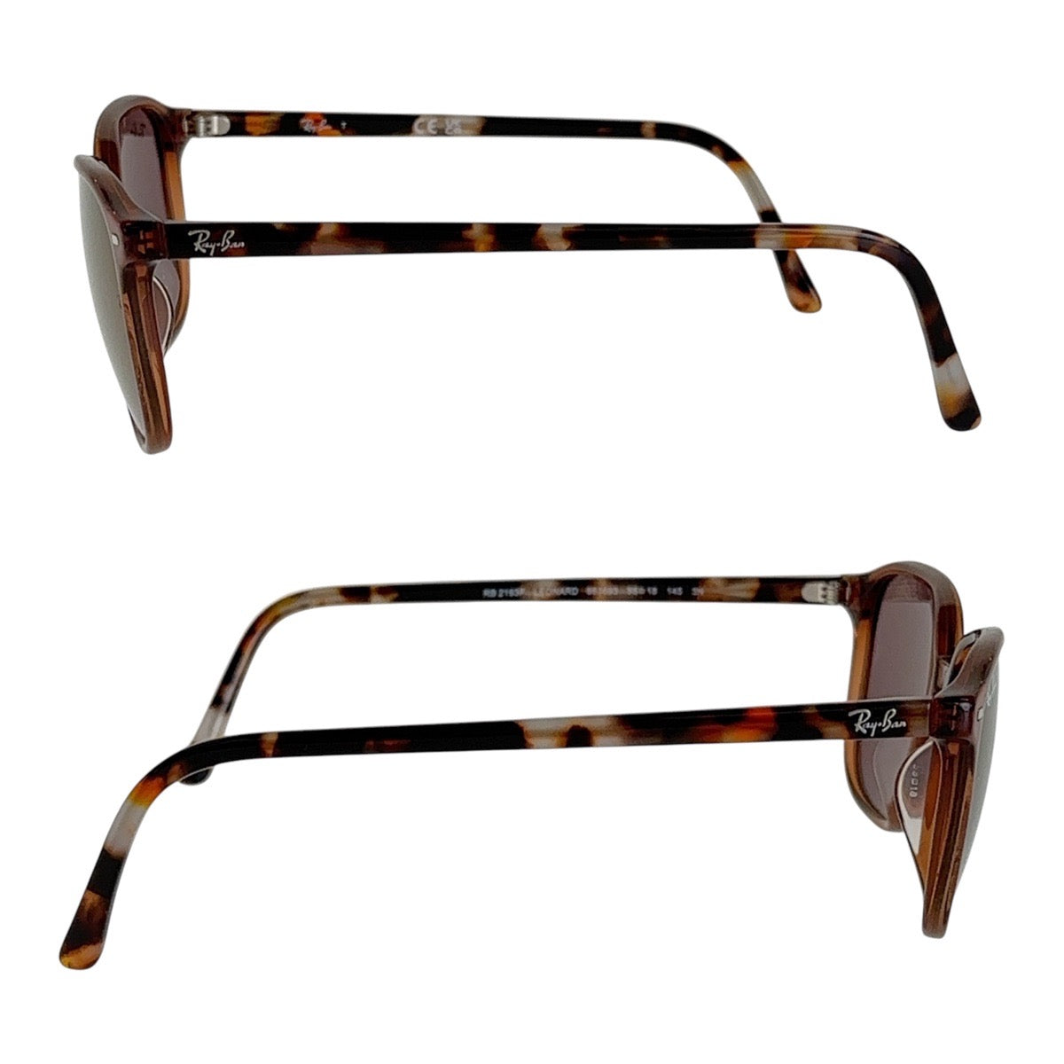 13601
Ray-Ban レイバン LEONARD ブラウン シルバー金具 プラスチック RB2193F 663693 55□18 145 3N サングラス ウェリントン  メンズ