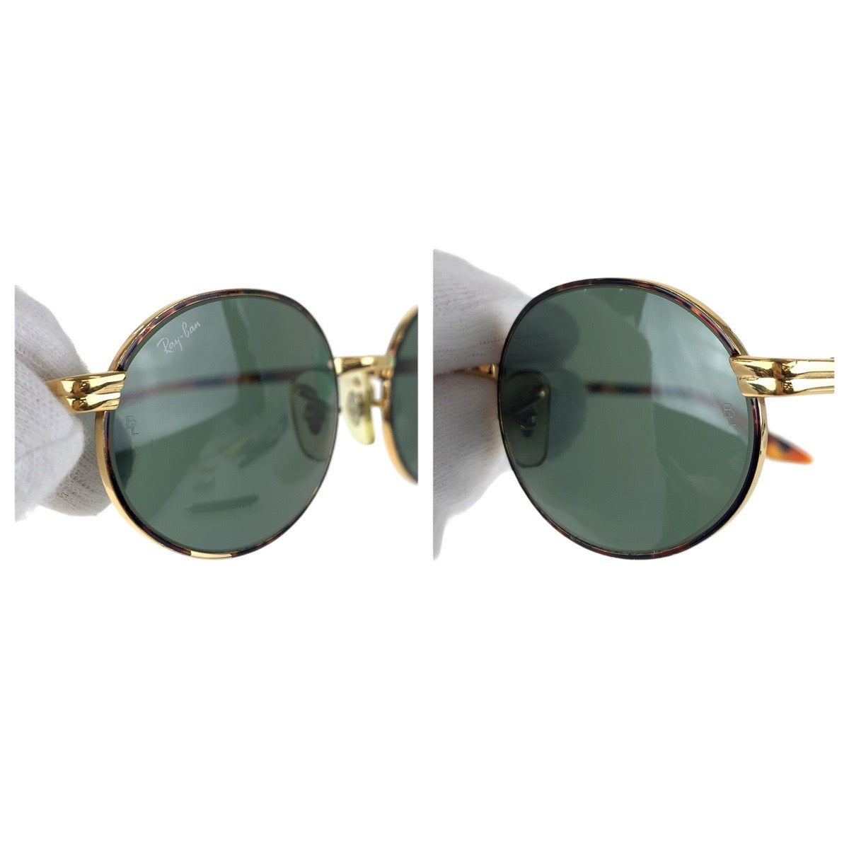 14153
Ray-Ban レイバン ヴィンテージ ボシュロム マーブル柄 フルリム ブラウン ゴールド金具 プラスチック / メタル W2188 NKBK サングラス 男女兼用 ラウンド  メンズ