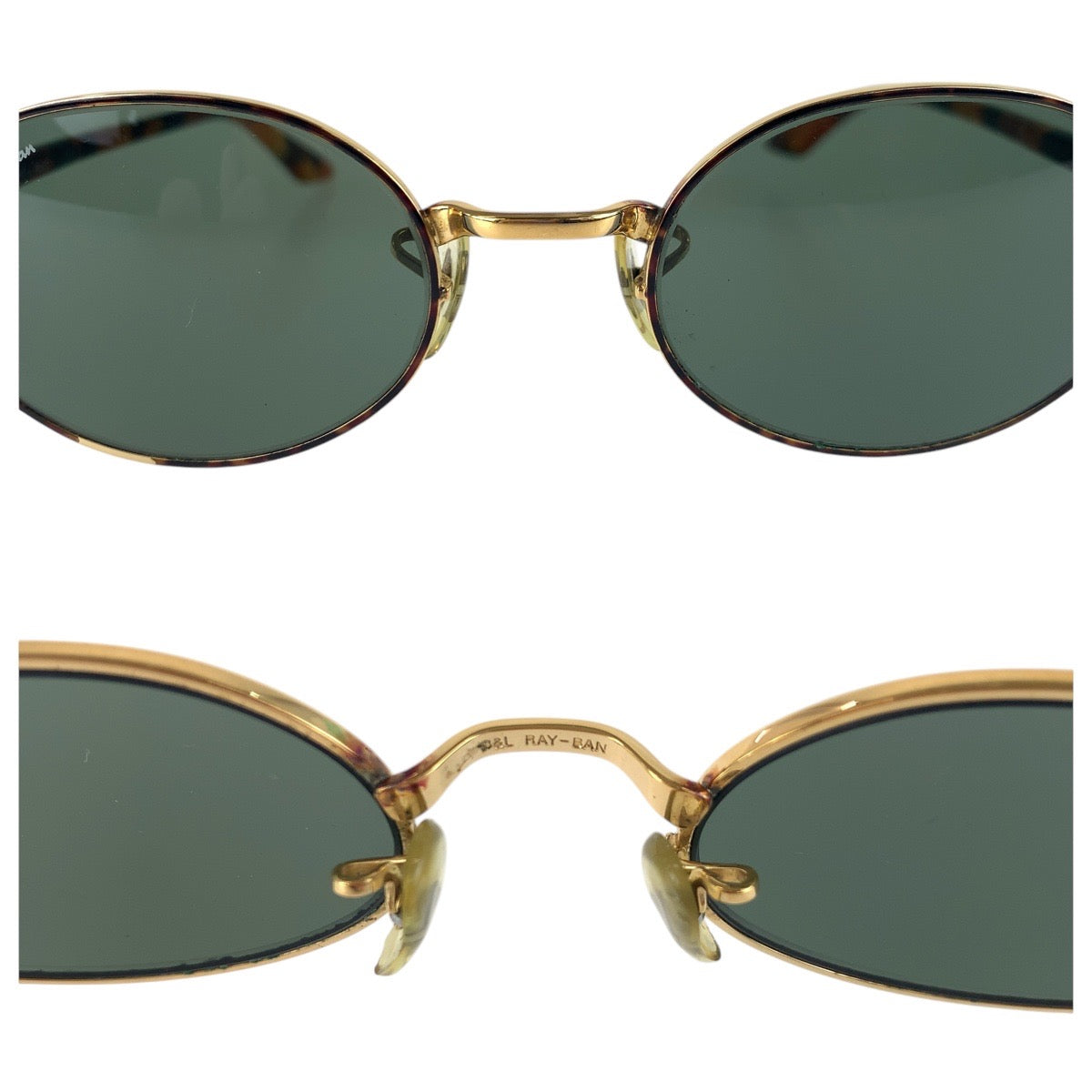 14153
Ray-Ban レイバン ヴィンテージ ボシュロム マーブル柄 フルリム ブラウン ゴールド金具 プラスチック / メタル W2188 NKBK サングラス 男女兼用 ラウンド  メンズ