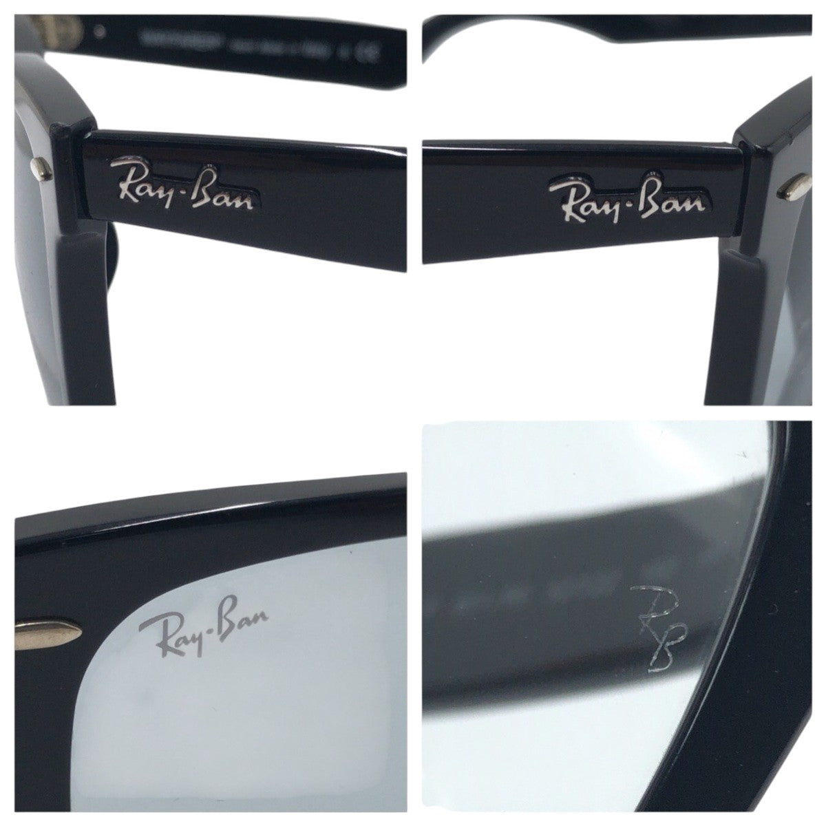 14154
Ray-Ban レイバン ウェイファーラー ブラック 黒 ブルー プラスチック RB2140-F 601/125 52◻︎22 150 1N サングラス ウェリントン  メンズ