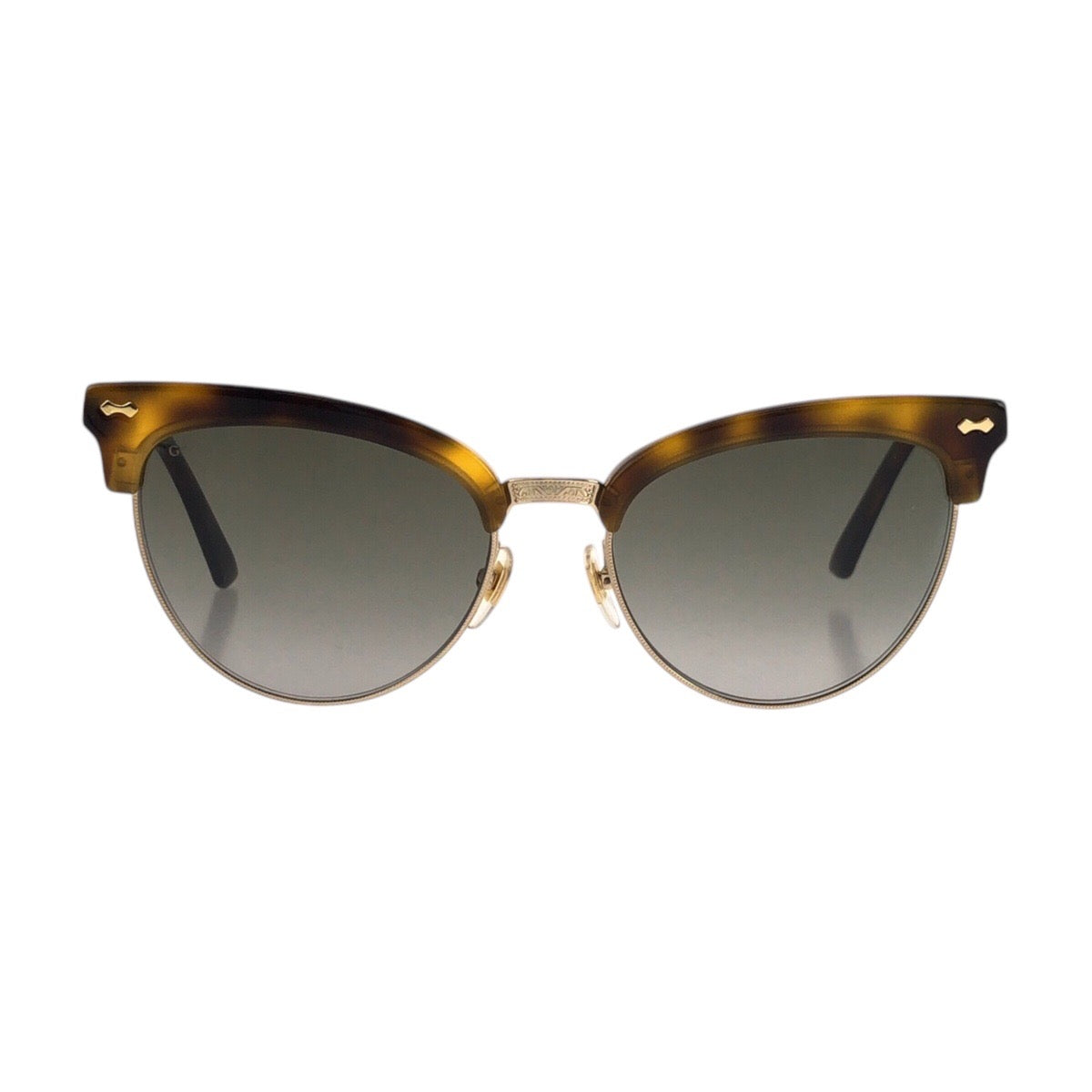 14157
GUCCI グッチ 琥珀柄 ブラウン イエロー ゴールド金具 プラスチック GG0055S 002 55□18-140 サングラス 男女兼用 ボストン  レディース
