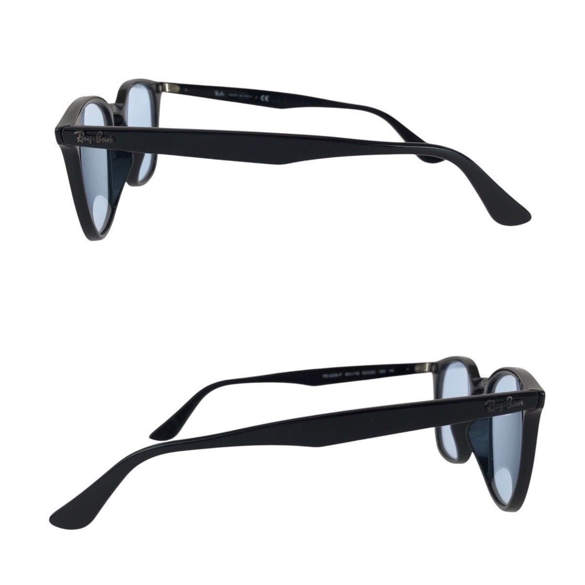 Ray-Ban Black Silver Hardware Plastic RB4258-F 601/19 52◻︎20 1501N Sunglasses Wellington Men's