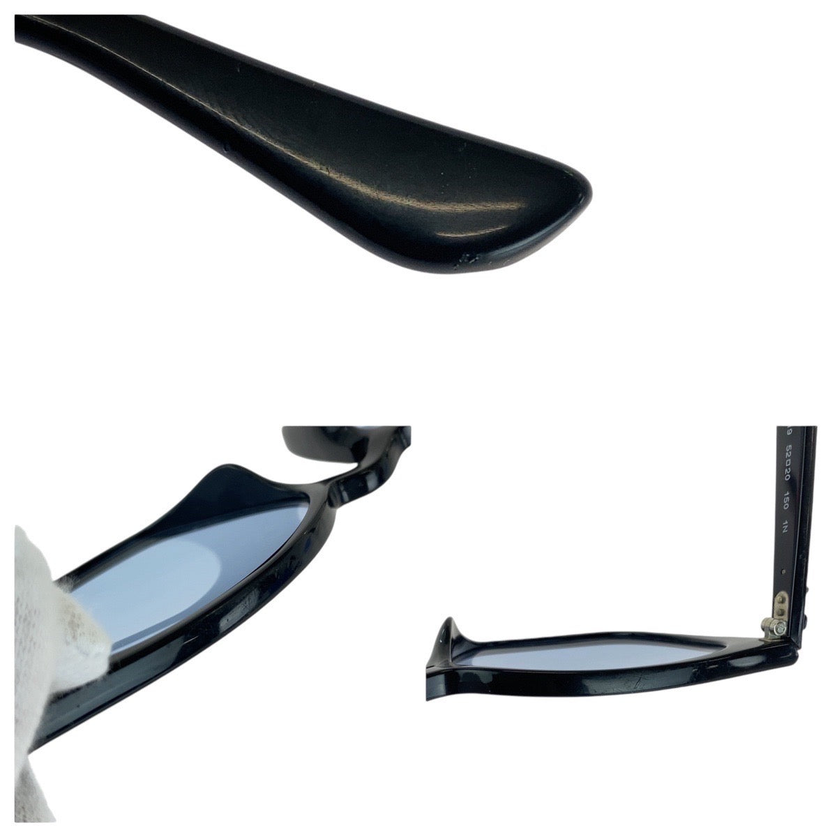 Ray-Ban Black Silver Hardware Plastic RB4258-F 601/19 52◻︎20 1501N Sunglasses Wellington Men's