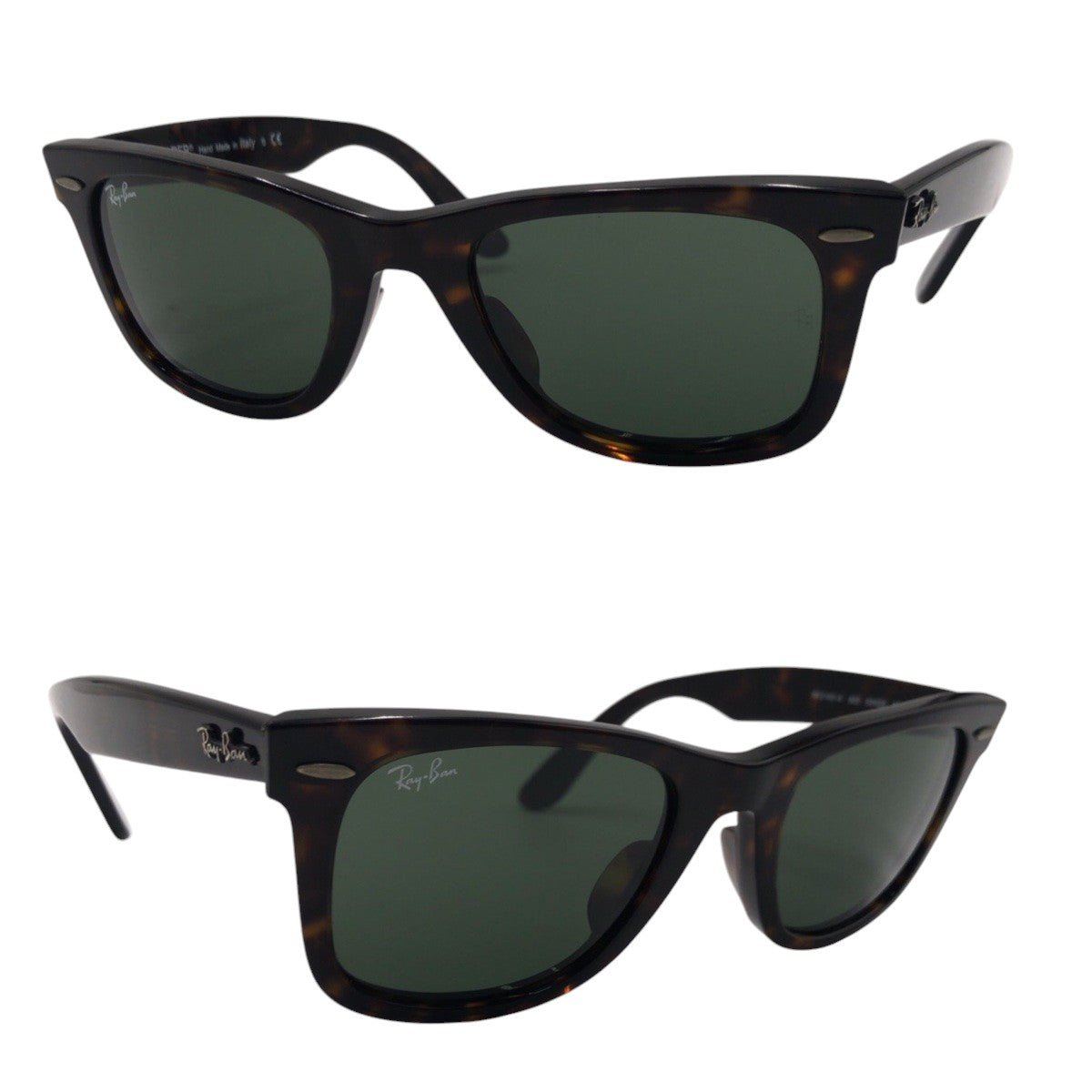 Ray-Ban Wayfarer Brown Plastic RB2140 A 902 50◻︎22 3N Sunglasses Unisex Wellington Men's