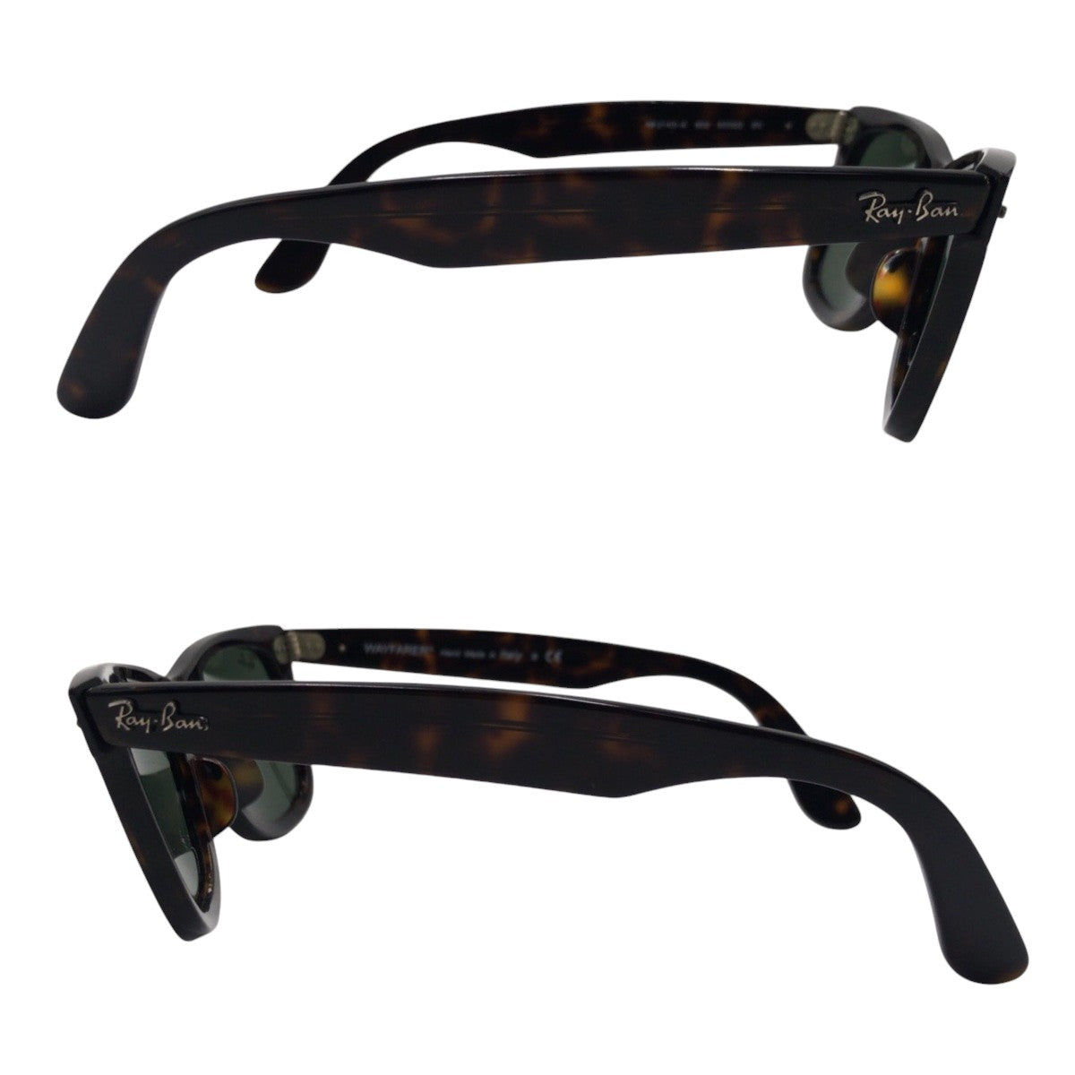 Ray-Ban Wayfarer Brown Plastic RB2140 A 902 50◻︎22 3N Sunglasses Unisex Wellington Men's