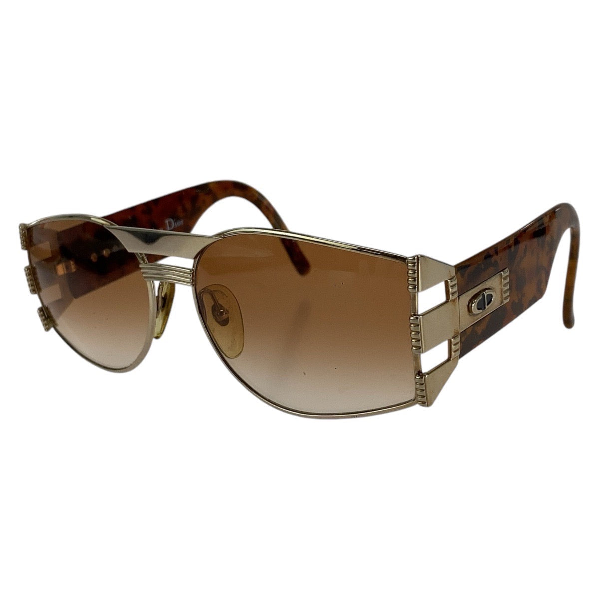 13605
 
Dior Vintage Marble Pattern Brown Gold Hardware Plastic 2562 41 6117 Sunglasses for Men