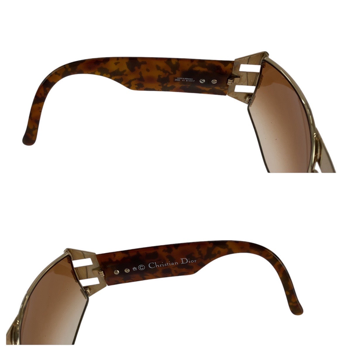 13605
 
Dior Vintage Marble Pattern Brown Gold Hardware Plastic 2562 41 6117 Sunglasses for Men