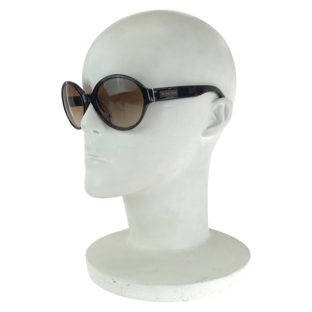 13609
BURBERRY バーバリー マーブル柄 ブラウン シルバー金具 プラスチック B 4111-A 3002/13 5619 135 N サングラス ボストン  レディース