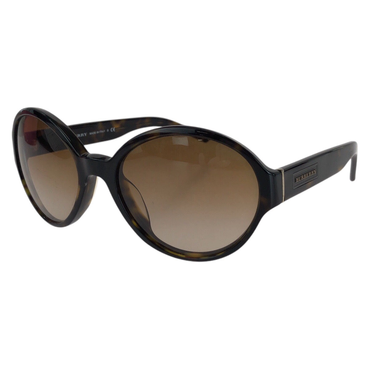 13609
BURBERRY バーバリー マーブル柄 ブラウン シルバー金具 プラスチック B 4111-A 3002/13 5619 135 N サングラス ボストン  レディース