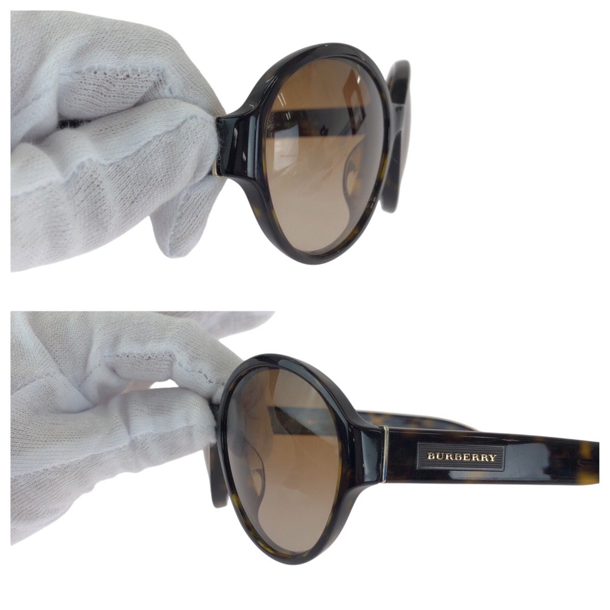 13609
BURBERRY バーバリー マーブル柄 ブラウン シルバー金具 プラスチック B 4111-A 3002/13 5619 135 N サングラス ボストン  レディース