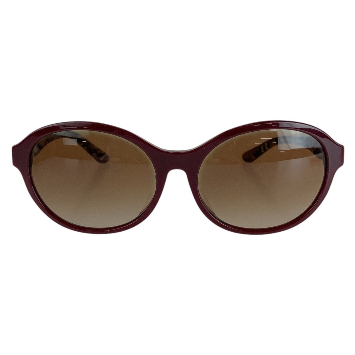 13611
BURBERRY バーバリー チェック柄 ブラウン ゴールド金具 プラスチック B 4274-D 3742/13 5817 140 3N サングラス オーバル  レディース