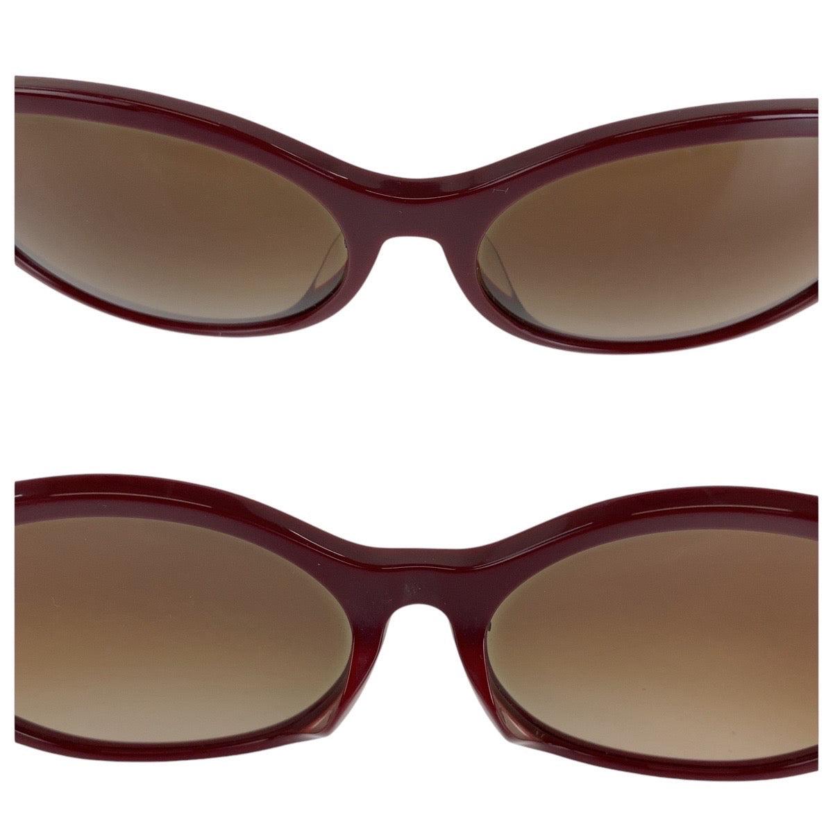 13611
BURBERRY バーバリー チェック柄 ブラウン ゴールド金具 プラスチック B 4274-D 3742/13 5817 140 3N サングラス オーバル  レディース