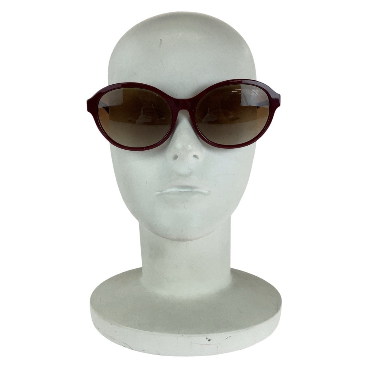 13611
BURBERRY バーバリー チェック柄 ブラウン ゴールド金具 プラスチック B 4274-D 3742/13 5817 140 3N サングラス オーバル  レディース