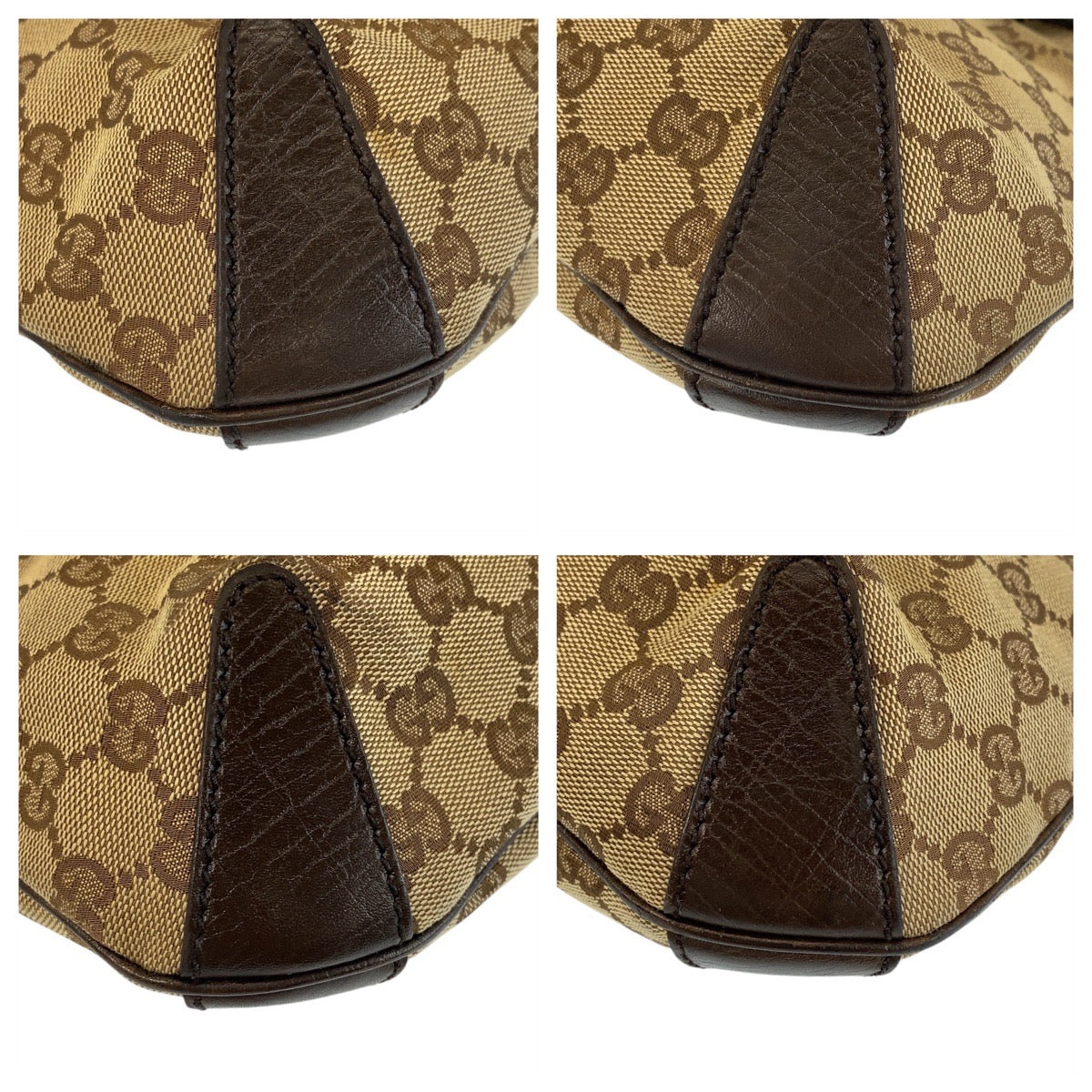 14159
GUCCI グッチ ホースビット ベージュ ブラウン ゴールド金具 GGキャンバス / レザー 114890 ショルダーバッグ  レディース