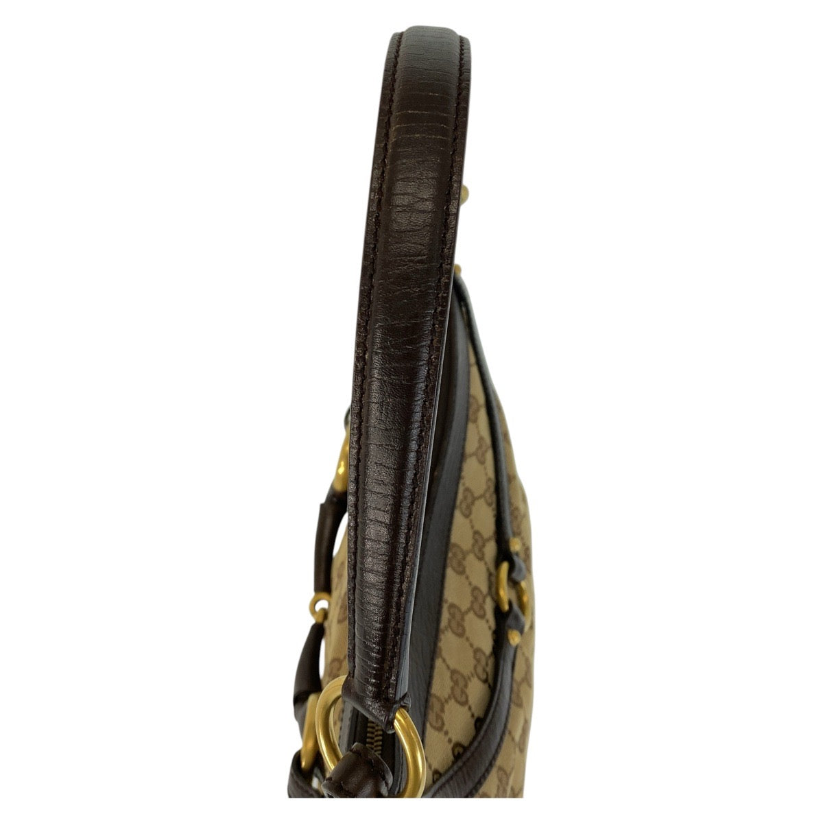 14159
GUCCI グッチ ホースビット ベージュ ブラウン ゴールド金具 GGキャンバス / レザー 114890 ショルダーバッグ  レディース