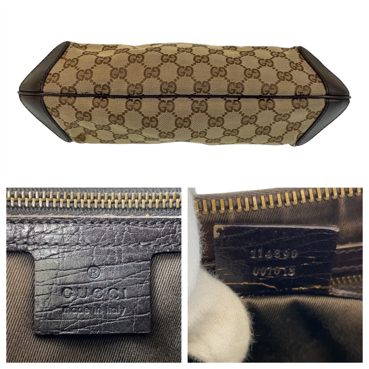 14159
GUCCI グッチ ホースビット ベージュ ブラウン ゴールド金具 GGキャンバス / レザー 114890 ショルダーバッグ  レディース