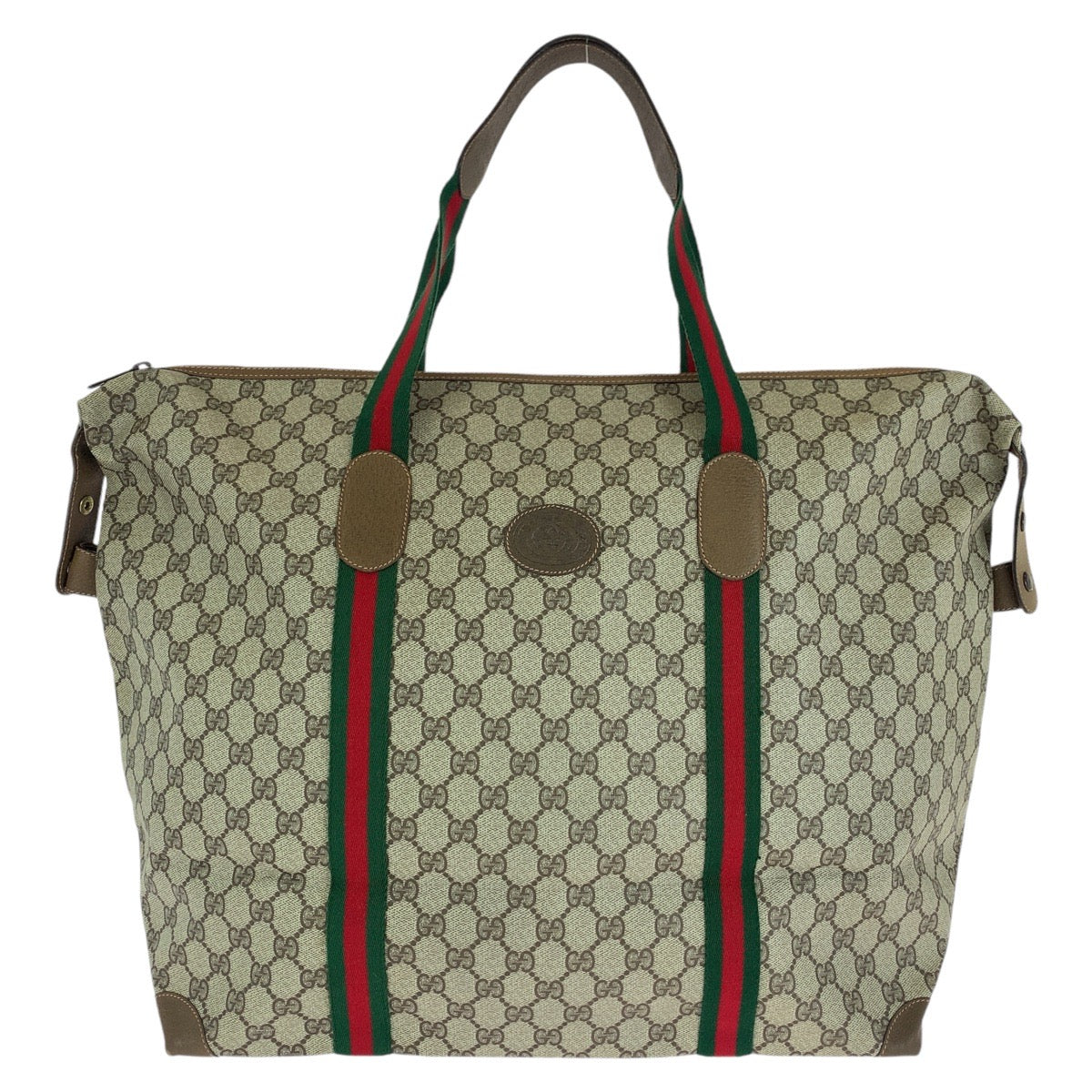 13612
GUCCI グッチ ヴィンテージ オールドグッチ シェリーライン インターロッキング ブラウン ゴールド金具 GGスプリームキャンバス / レザー 89 19 012 ボストンバッグ 男女兼用  レディース