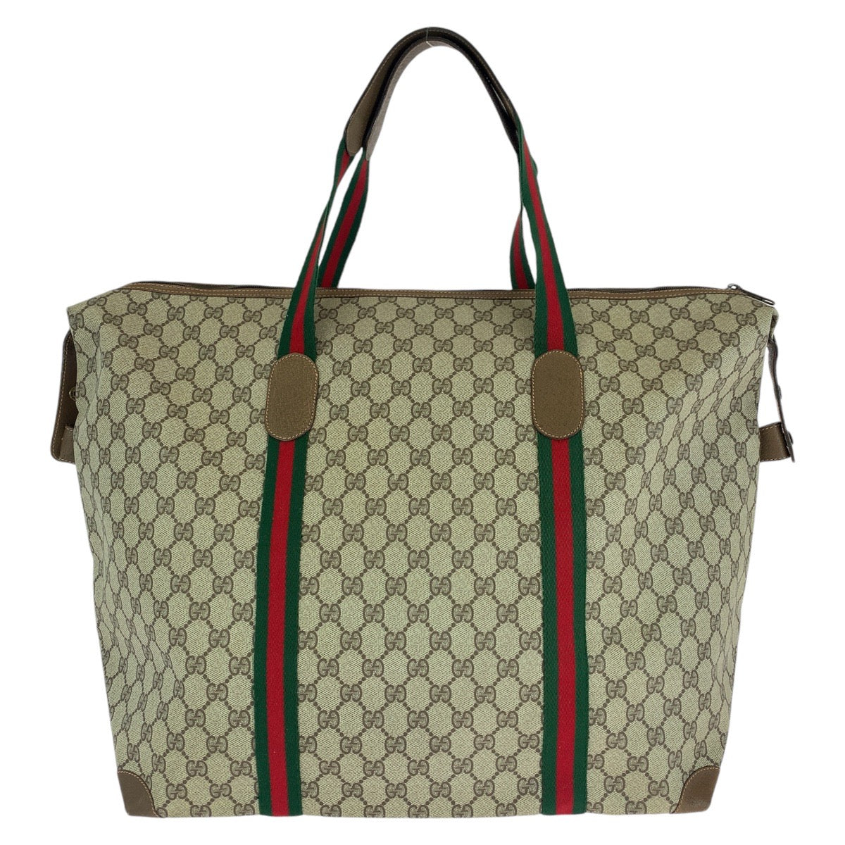 13612
GUCCI グッチ ヴィンテージ オールドグッチ シェリーライン インターロッキング ブラウン ゴールド金具 GGスプリームキャンバス / レザー 89 19 012 ボストンバッグ 男女兼用  レディース