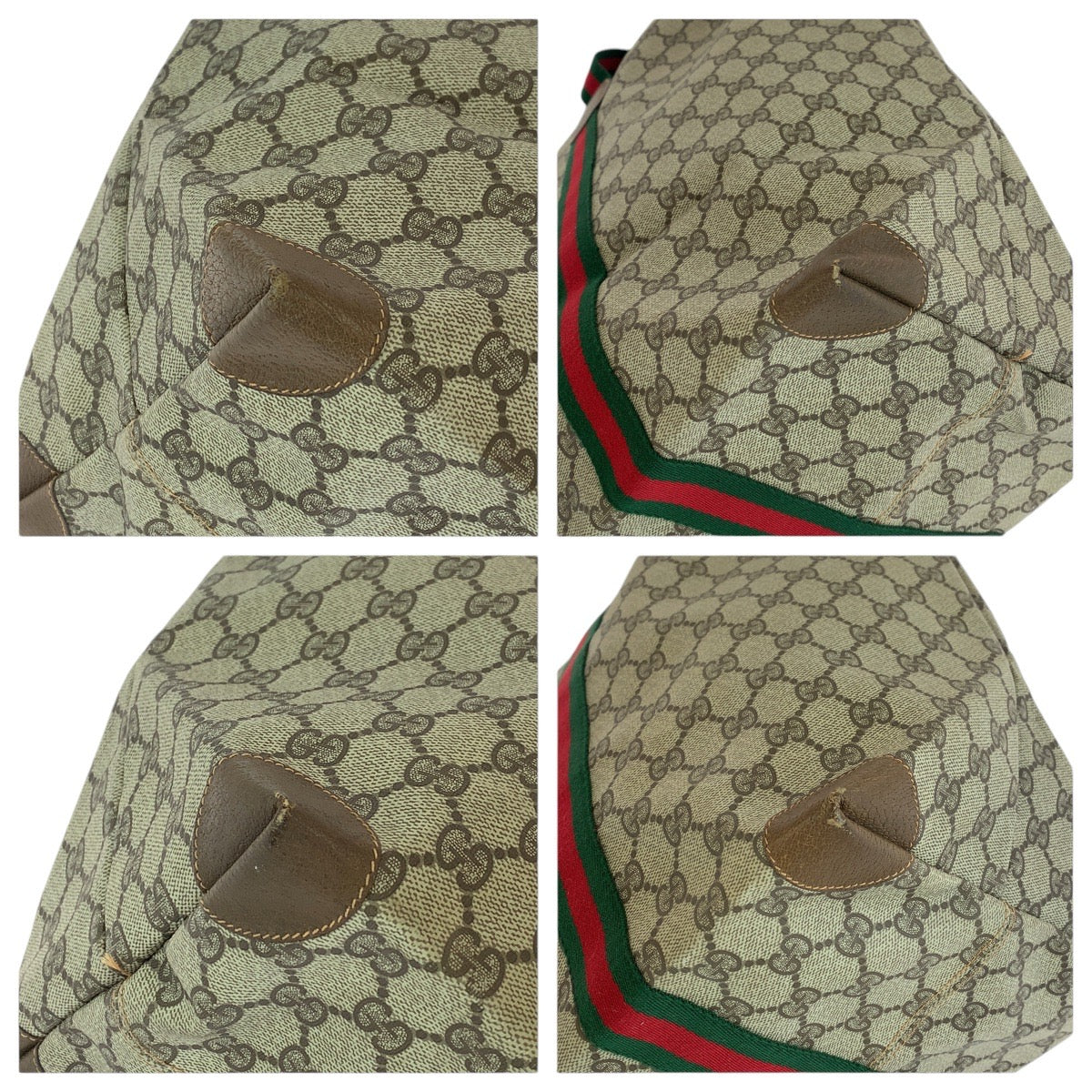 13612
GUCCI グッチ ヴィンテージ オールドグッチ シェリーライン インターロッキング ブラウン ゴールド金具 GGスプリームキャンバス / レザー 89 19 012 ボストンバッグ 男女兼用  レディース