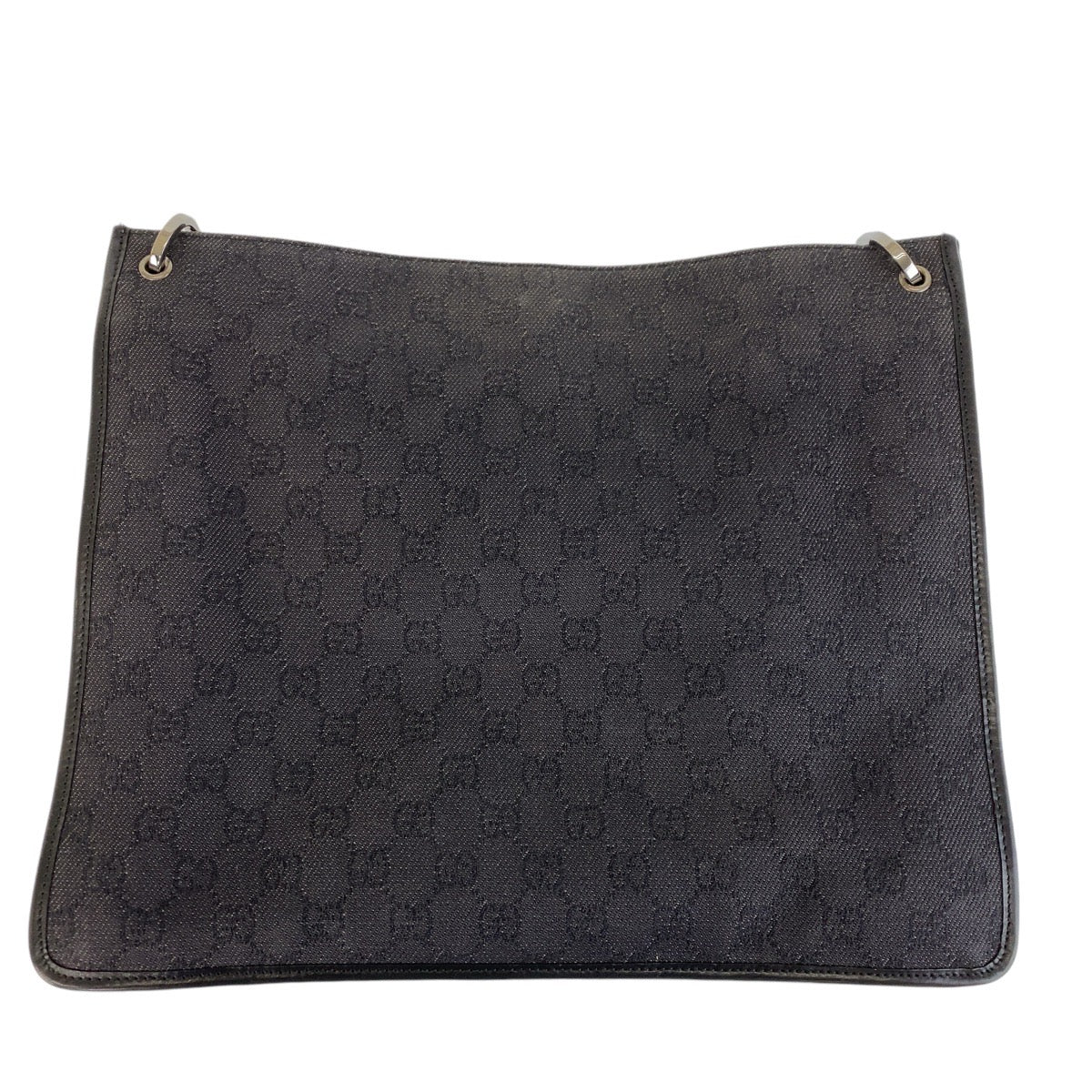13615
GUCCI グッチ ブラック 黒 シルバー金具 GGキャンバス 90656 斜め掛け ショルダーバッグ  レディース