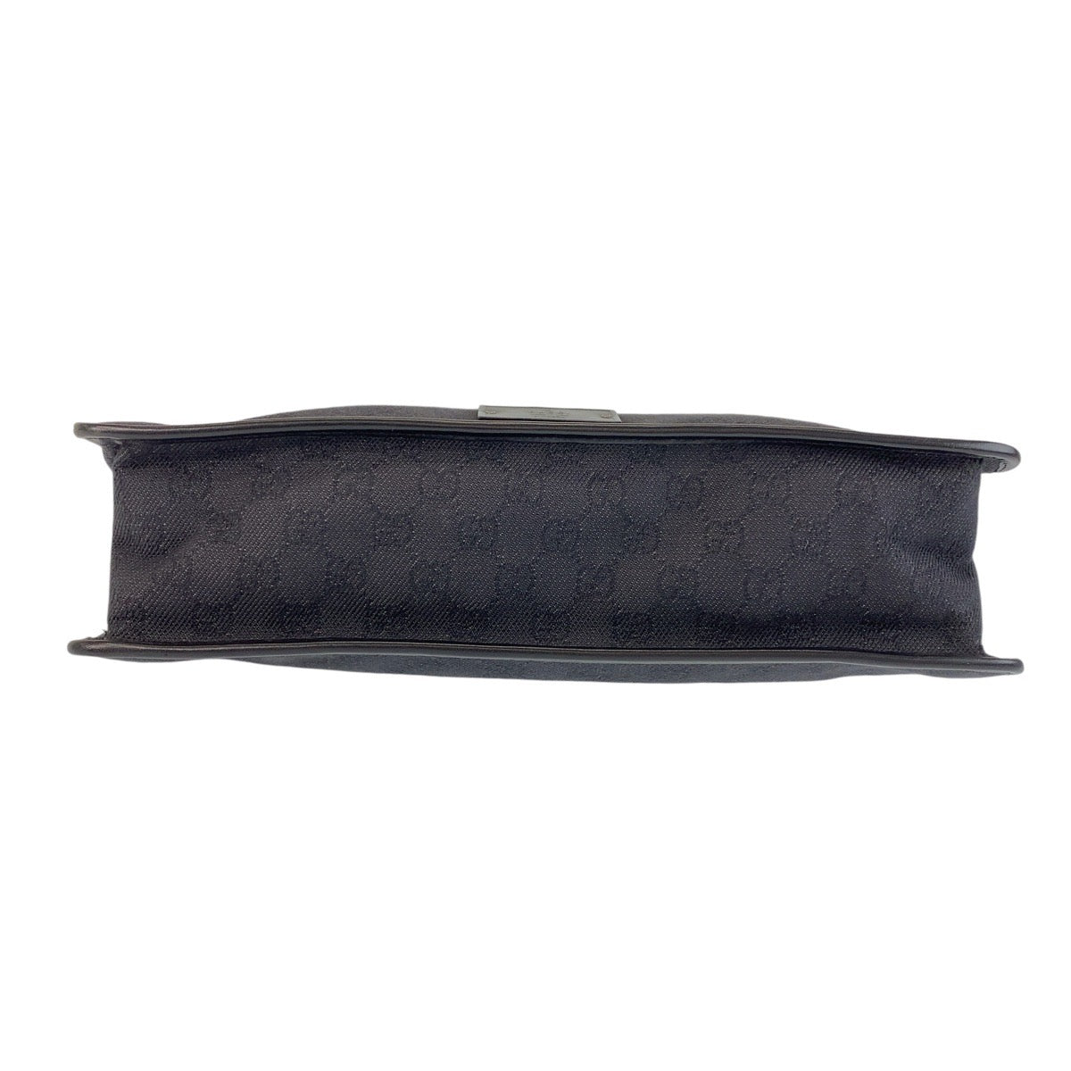 13615
GUCCI グッチ ブラック 黒 シルバー金具 GGキャンバス 90656 斜め掛け ショルダーバッグ  レディース