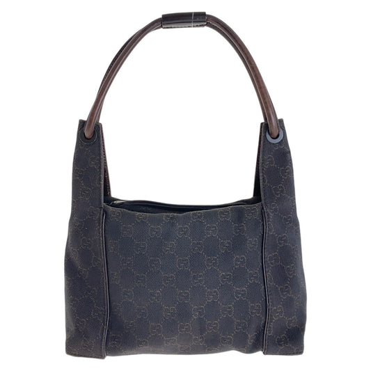 13616
GUCCI グッチ ブラウン シルバー金具 GGキャンバス 101333 ホーボー ショルダーバッグ ハンドバッグ  レディース
