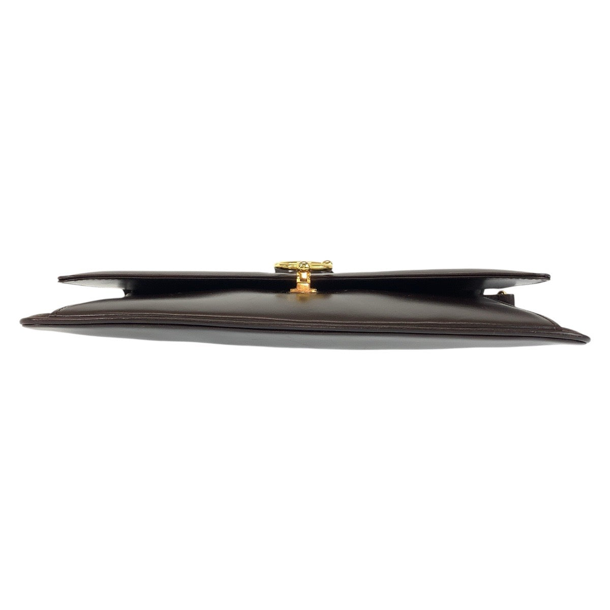 14162
GUCCI グッチ ヴィンテージ ブラウン ゴールド金具 レザー ショルダーバッグ メッセンジャーバッグ レディース ABP32