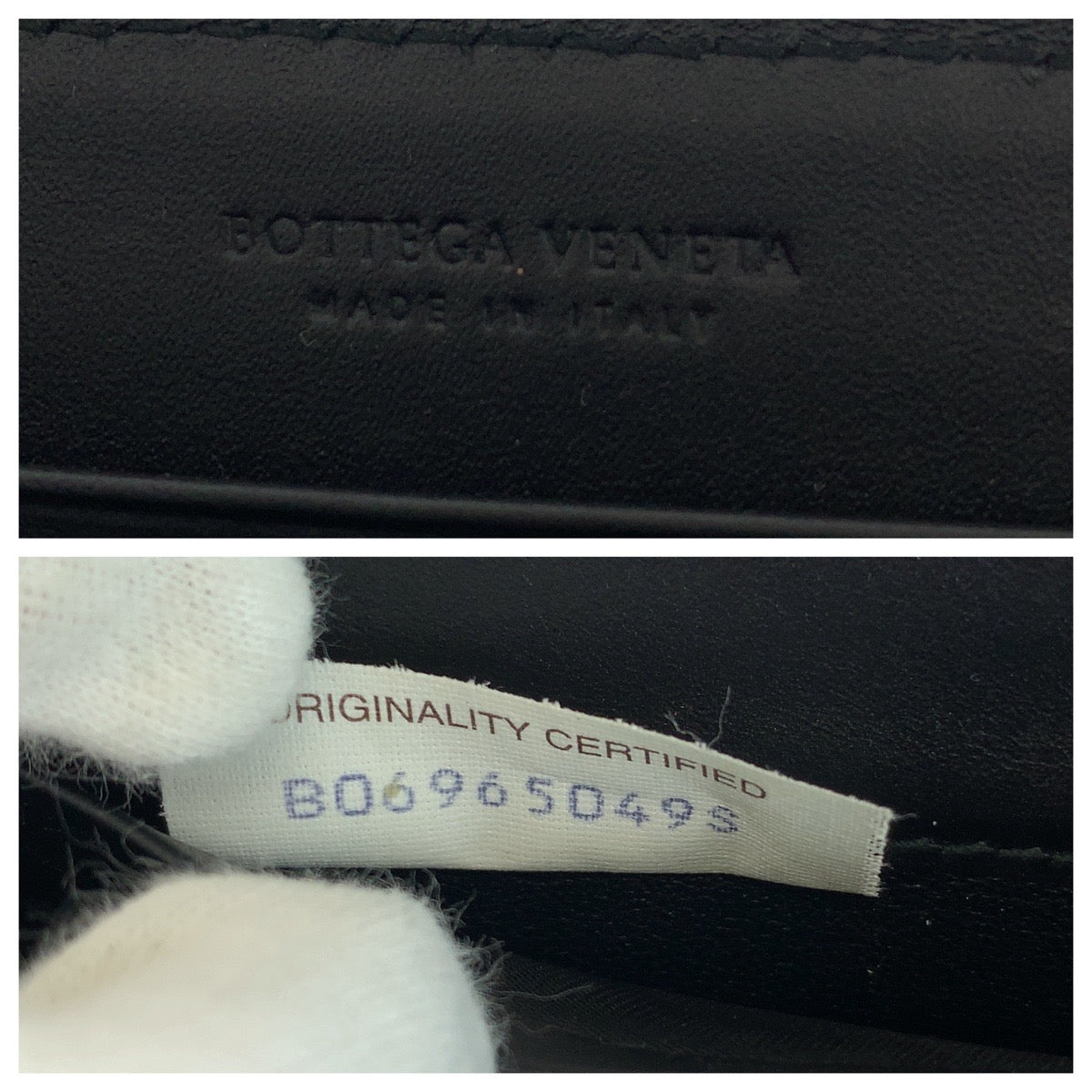13617
BOTTEGAVENETA ボッテガヴェネタ イントレチャート ブラック 黒 シルバー金具 カーフ 長財布 ラウンドファスナー  メンズ