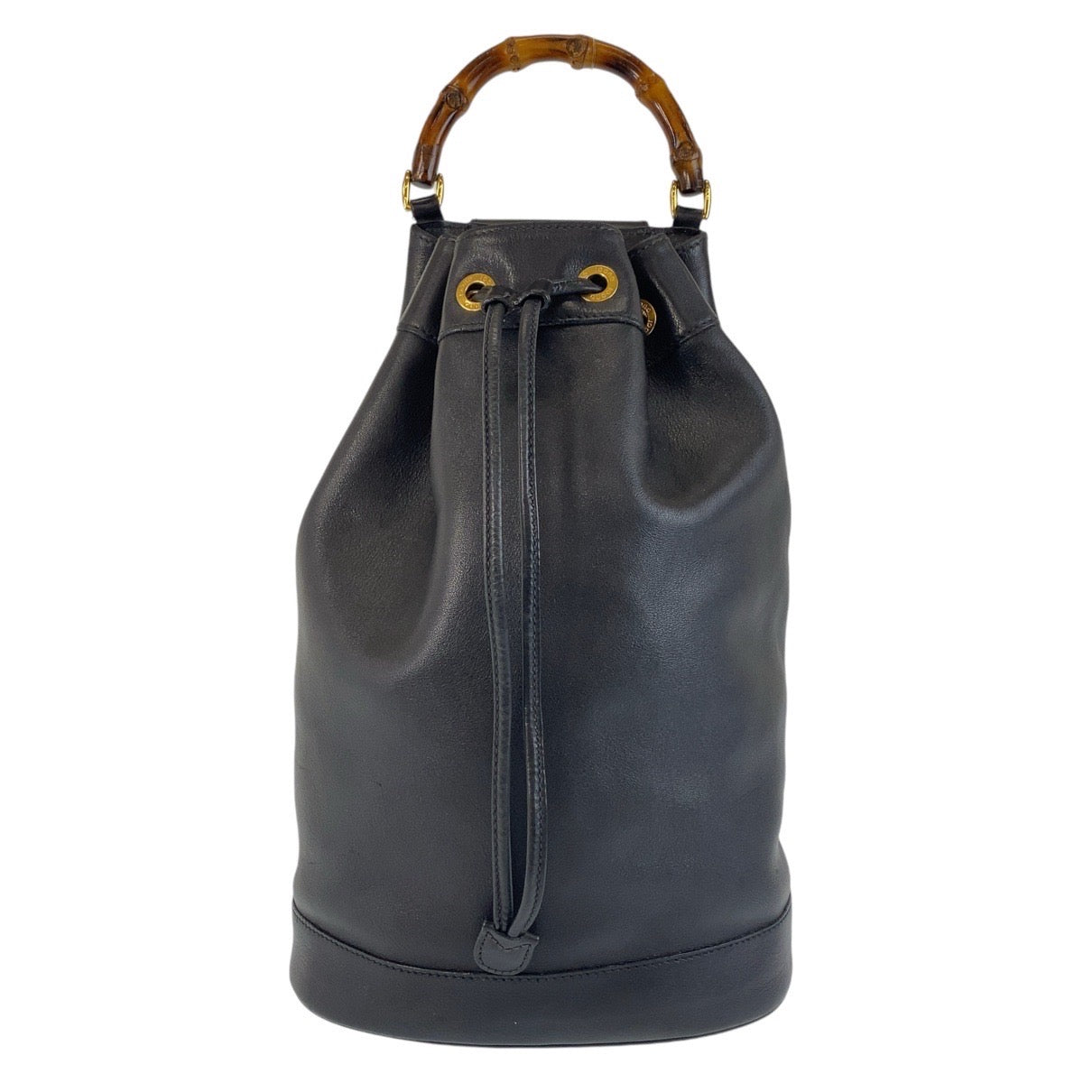 13621
GUCCI グッチ バンブー ブラック 黒 ゴールド金具 レザー 003 203 0036 ショルダーバッグ ボディバッグ 男女兼用  レディース