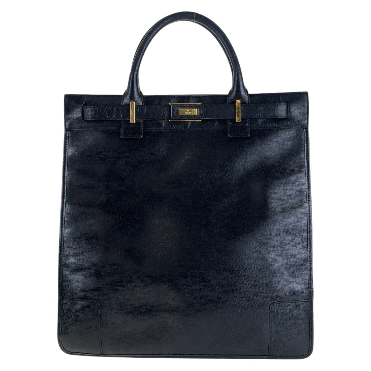 13623
GUCCI グッチ ブラック 黒 ゴールド金具 レザー 002 1091 3754 トートバッグ A4収納  レディース