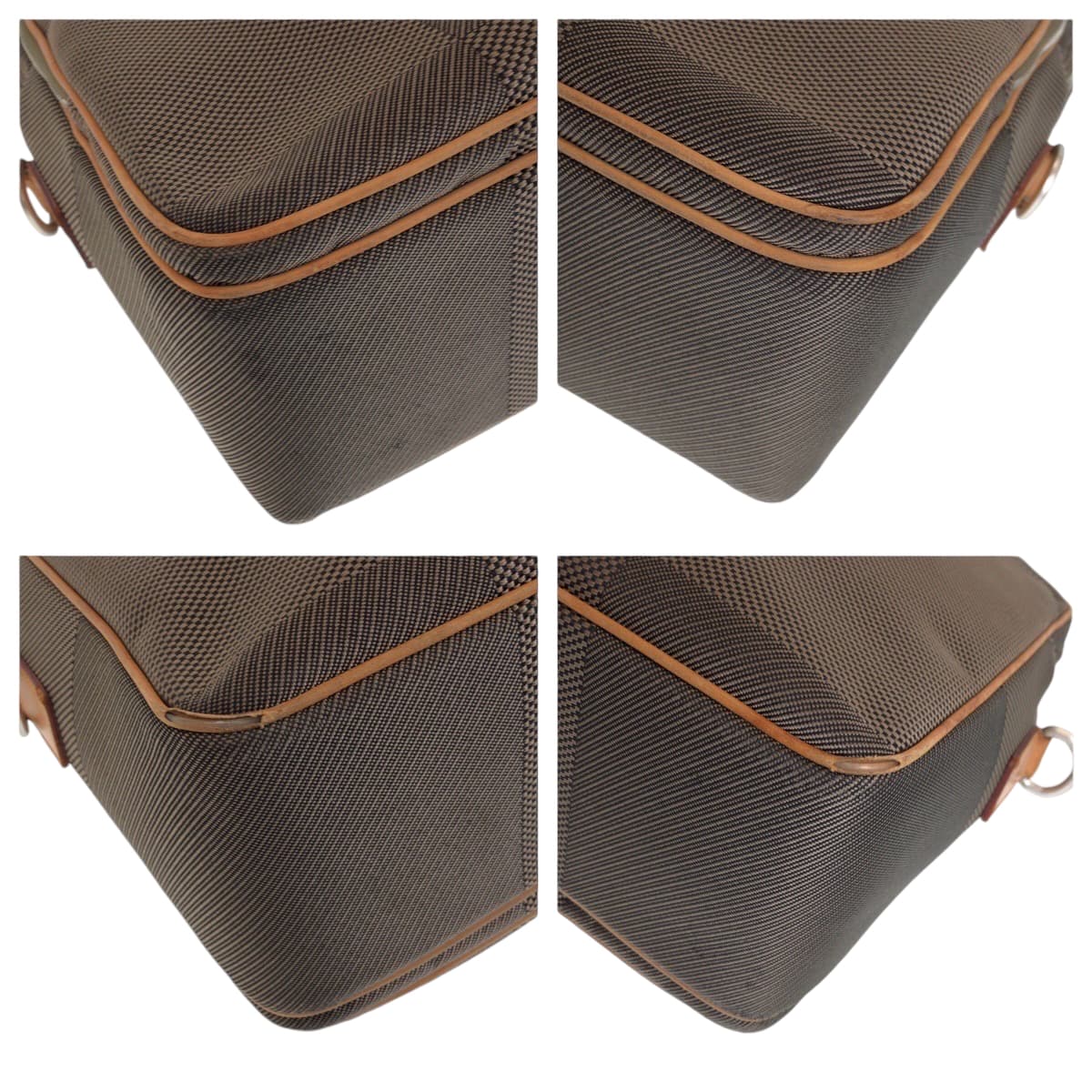 13624
LOUIS VUITTON ルイヴィトン ダミエ ジュアン アソシエGM ブラウン シルバー金具 キャンバス N58035 ブリーフケース ハンドバッグ  メンズ
