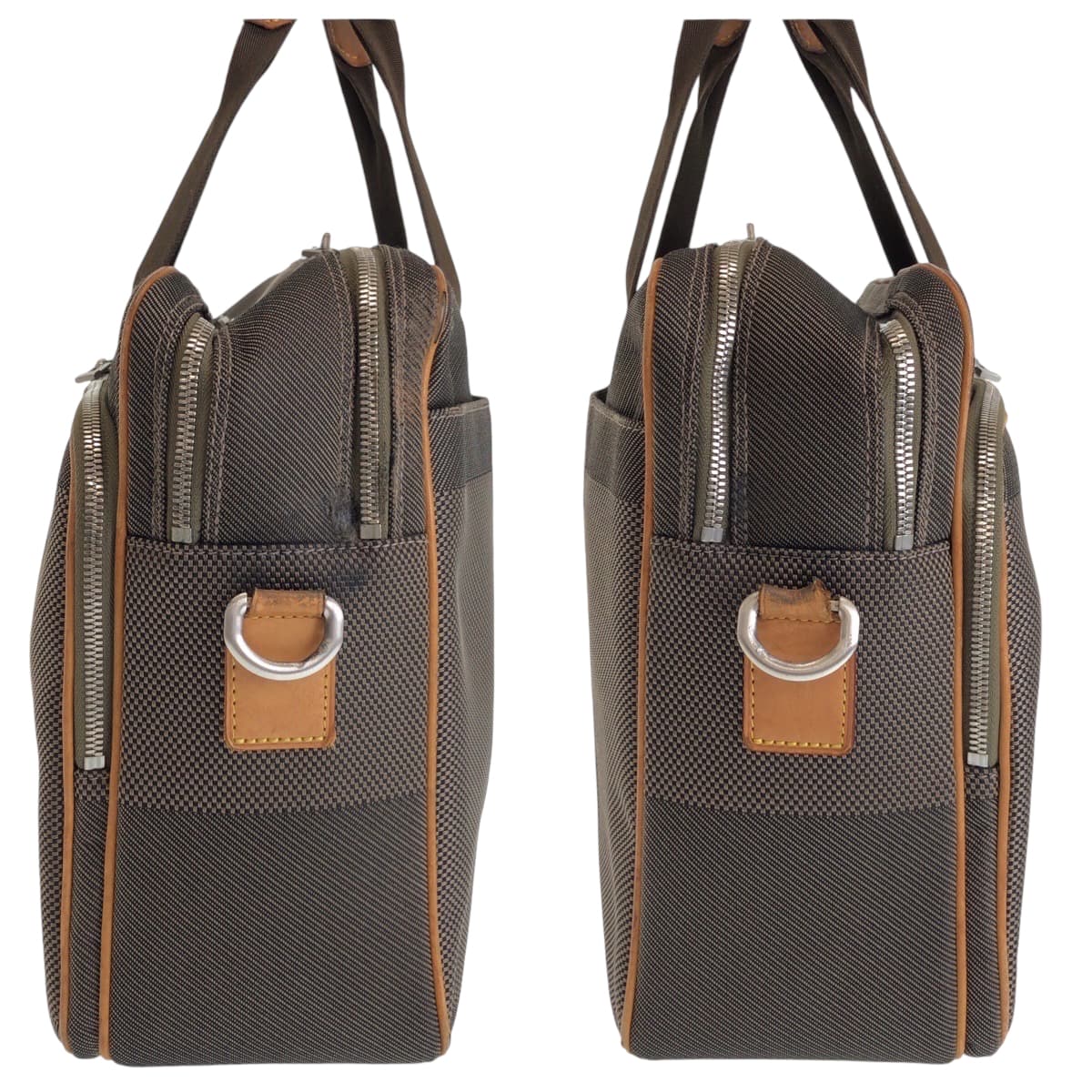 13624
LOUIS VUITTON ルイヴィトン ダミエ ジュアン アソシエGM ブラウン シルバー金具 キャンバス N58035 ブリーフケース ハンドバッグ  メンズ