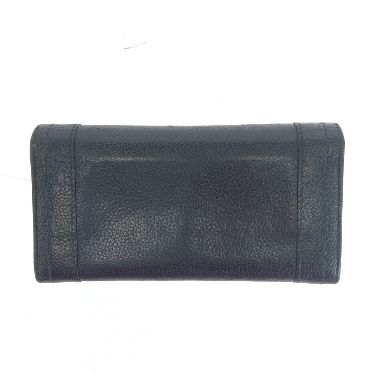 14164
Chloe クロエ ブラック 黒 ゴールド金具 レザー 長財布 ロングウォレット  レディース