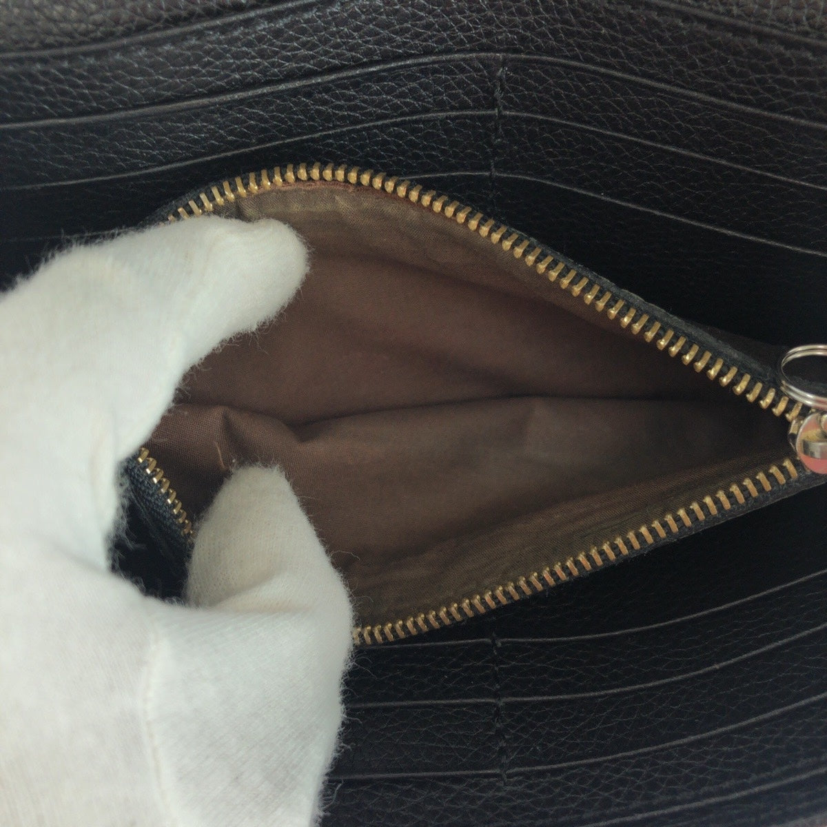 14164
Chloe クロエ ブラック 黒 ゴールド金具 レザー 長財布 ロングウォレット  レディース