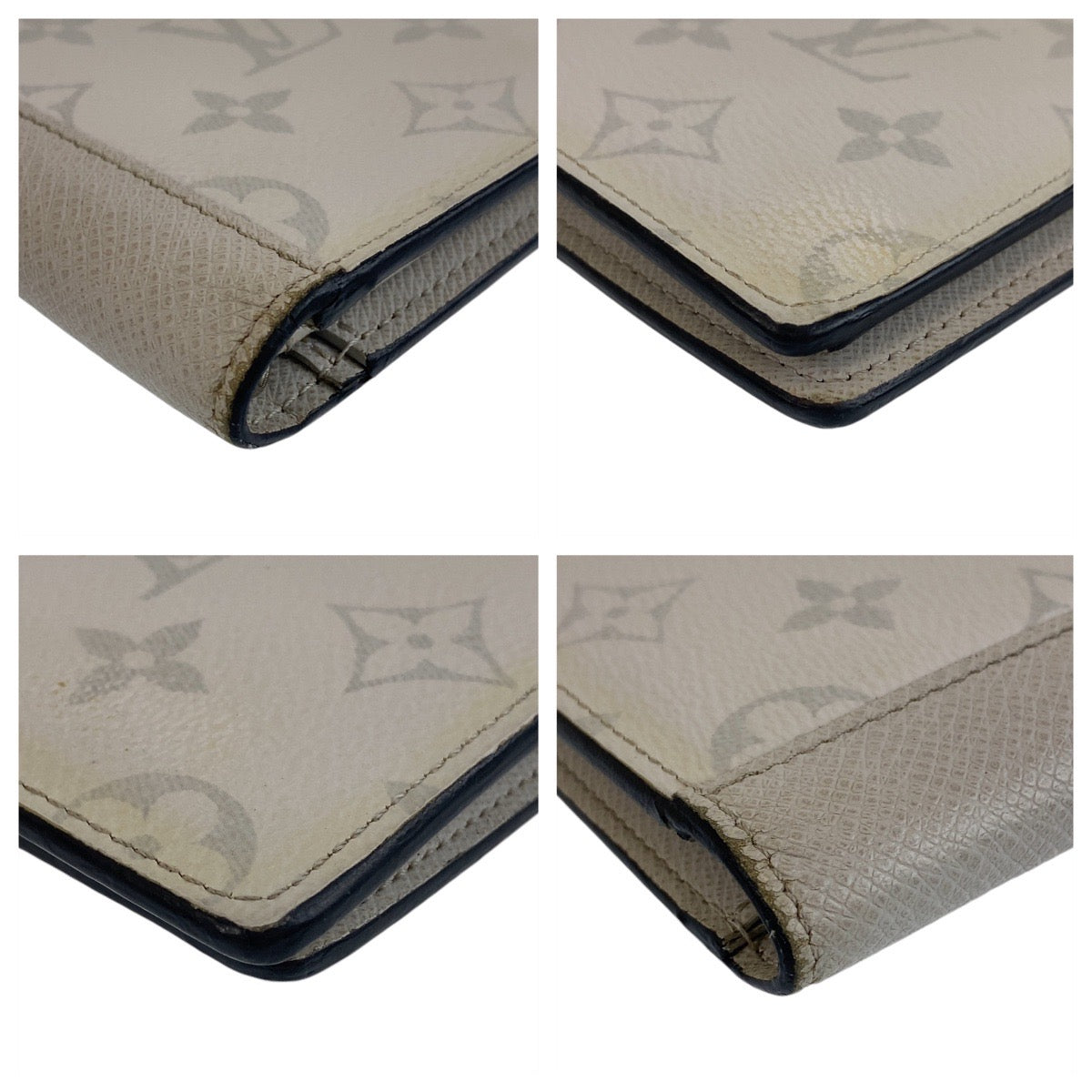 LOUIS VUITTON ルイヴィトン タイガラマ ポルトフォイユ ブラザ ホワイト シルバー金具 PVC M30889 長財布 ロングウォレット  メンズ