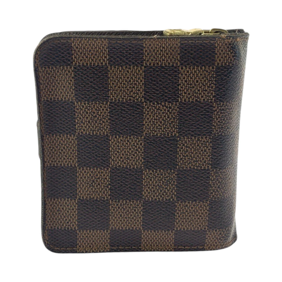 112826
LOUIS VUITTON ルイヴィトン ダミエ コンパクトジップ ブラウン ゴールド金具 PVC N61668 折財布 コンパクトウォレット  レディース