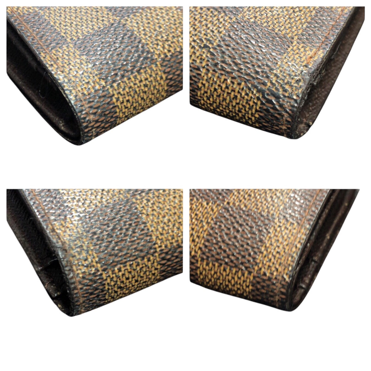 14167
LOUIS VUITTON ルイヴィトン ダミエ ポルトフォイユ ヴィエノワ ブラウン PVC M61664 折財布 コンパクトウォレット  レディース