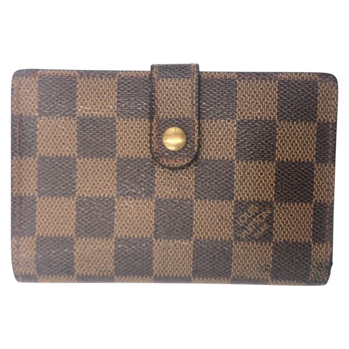 14167
LOUIS VUITTON ルイヴィトン ダミエ ポルトフォイユ ヴィエノワ ブラウン PVC M61664 折財布 コンパクトウォレット  レディース