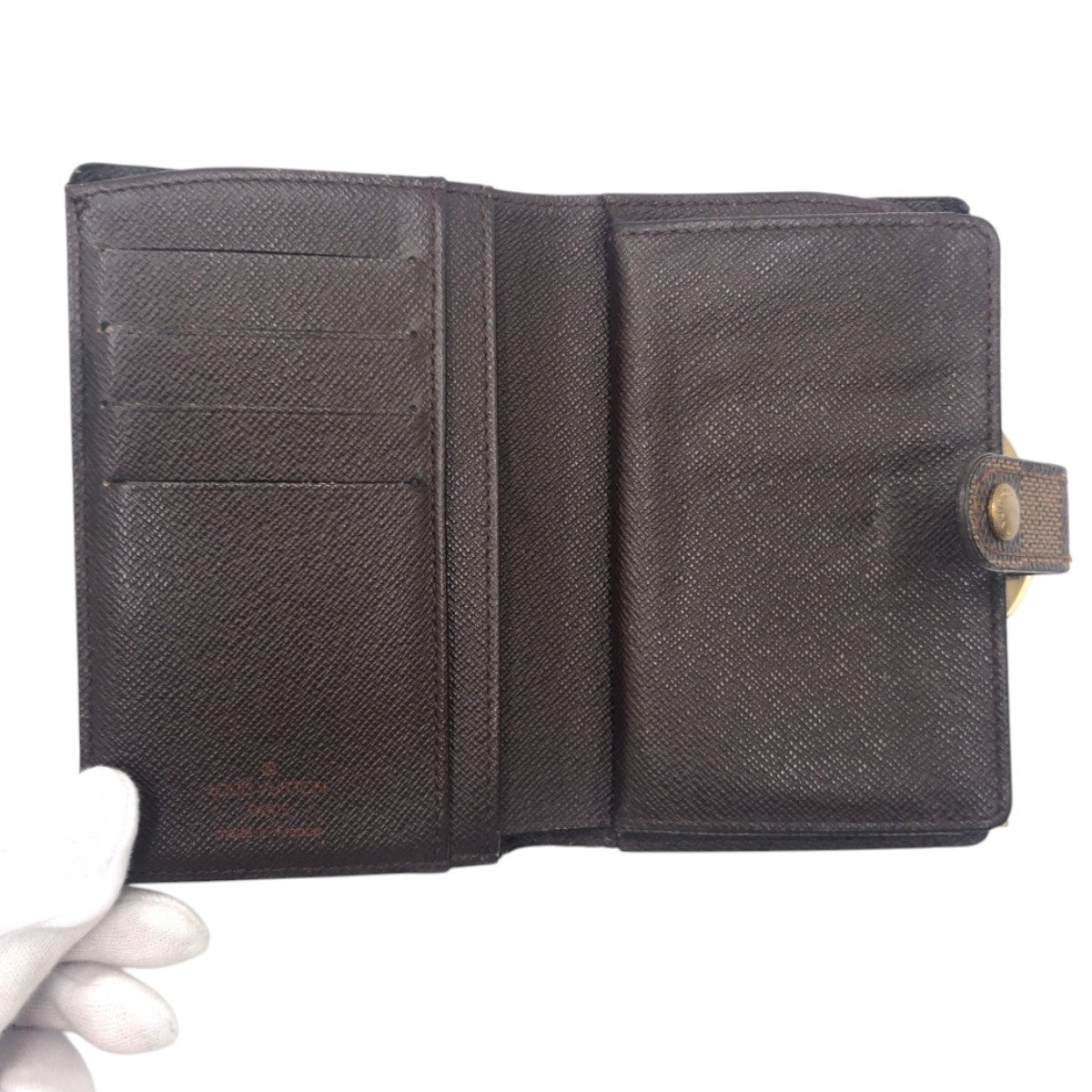 14167
LOUIS VUITTON ルイヴィトン ダミエ ポルトフォイユ ヴィエノワ ブラウン PVC M61664 折財布 コンパクトウォレット  レディース