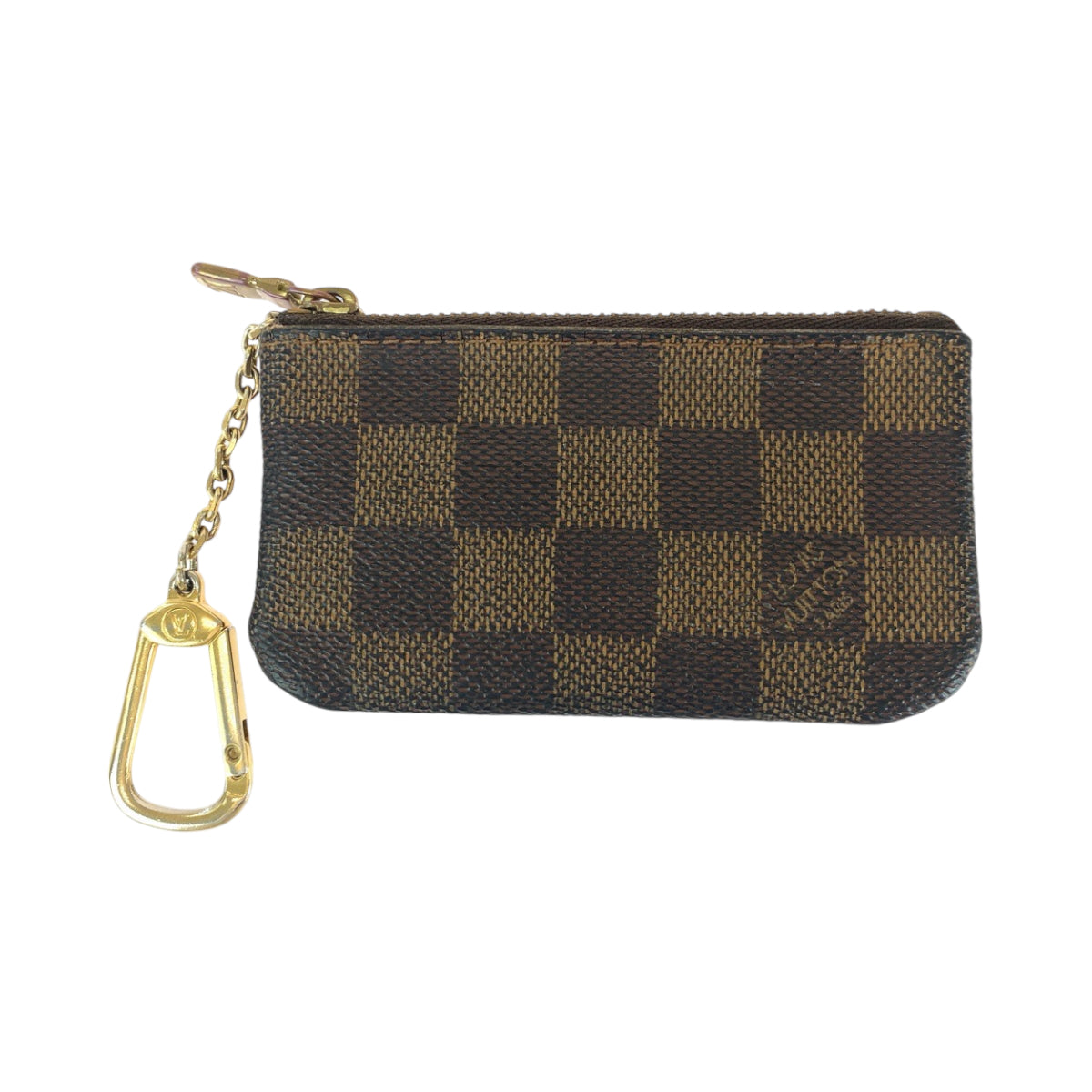 13637
LOUIS VUITTON ルイヴィトン ダミエ ポシェット クレ ブラウン ゴールド金具 PVC N62658 コインケース コインパース  レディース