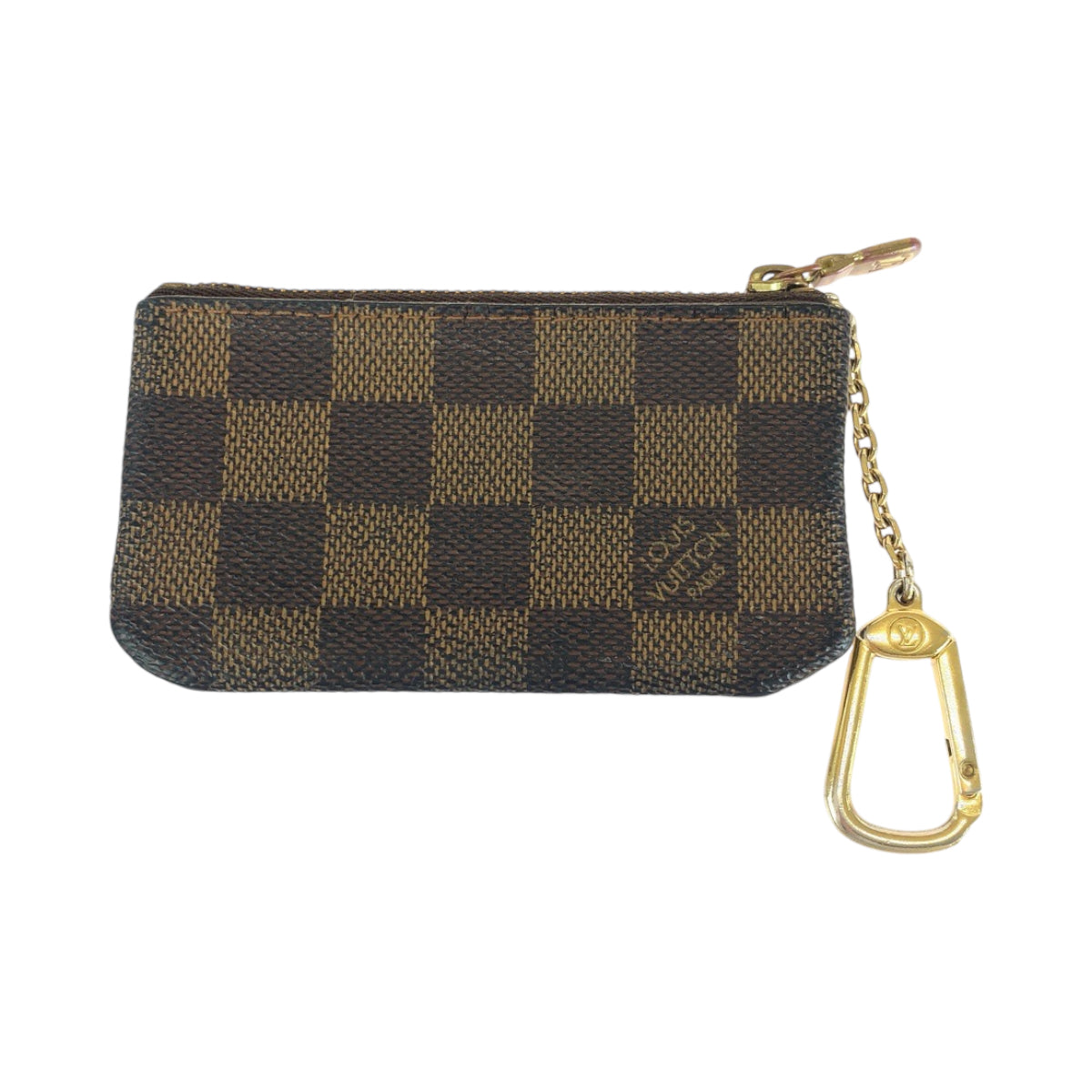 13637
LOUIS VUITTON ルイヴィトン ダミエ ポシェット クレ ブラウン ゴールド金具 PVC N62658 コインケース コインパース  レディース