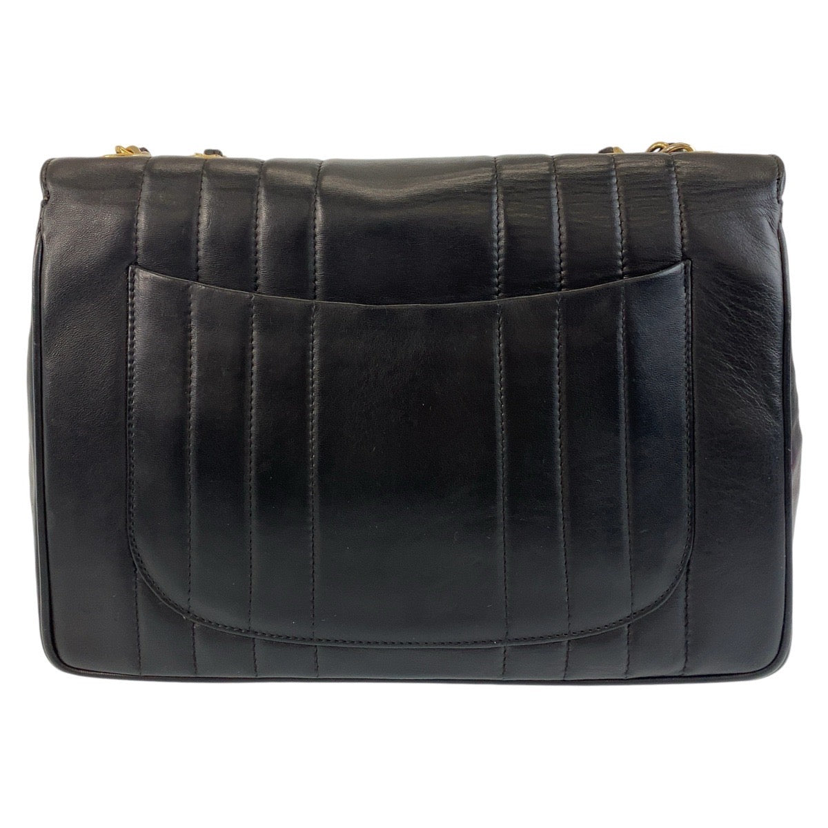 13626
CHANEL シャネル ヴィンテージ マドモアゼル 30 ココマーク ターンロック ブラック 黒 ゴールド金具 ラムスキン チェーンショルダーバッグ  レディース