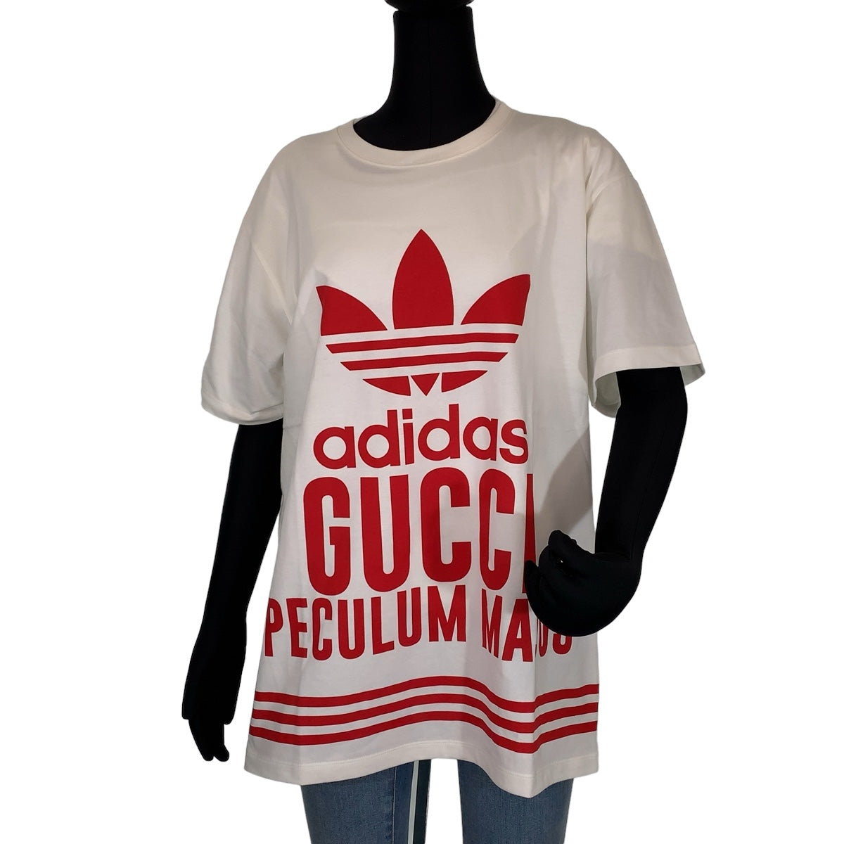 10405
GUCCI グッチ GUCCI×adidas Sサイズ ホワイト 白 レッド 赤 コットン 717422 半袖 シャツ トップス  メンズ