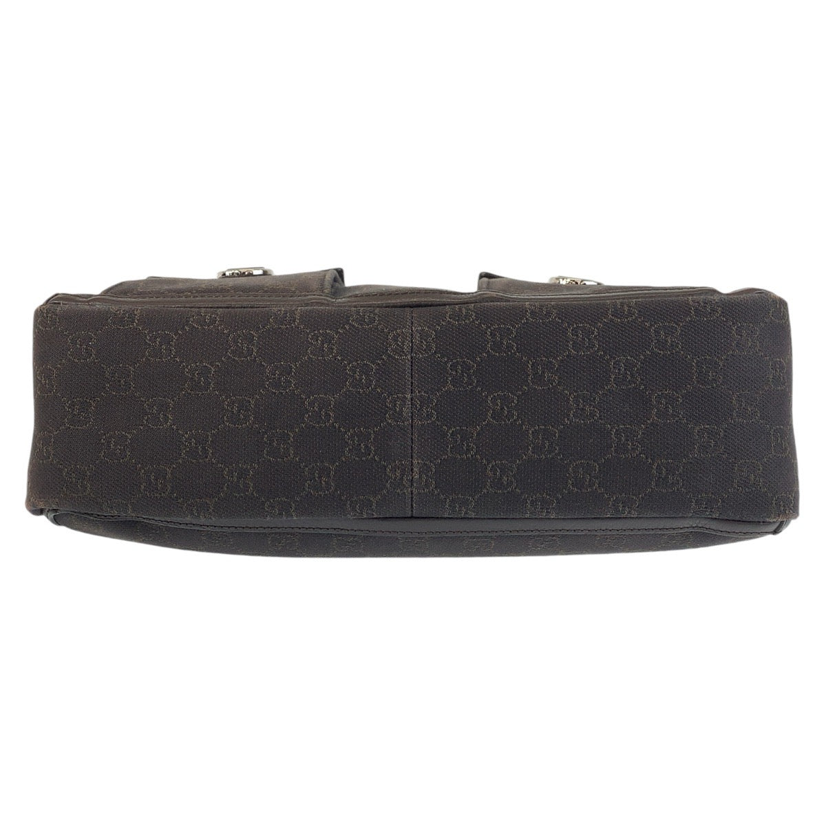13647
GUCCI グッチ アビー ブラウン シルバー金具 GGキャンバス / レザー 268639 トートバッグ ショルダーバッグ  レディース