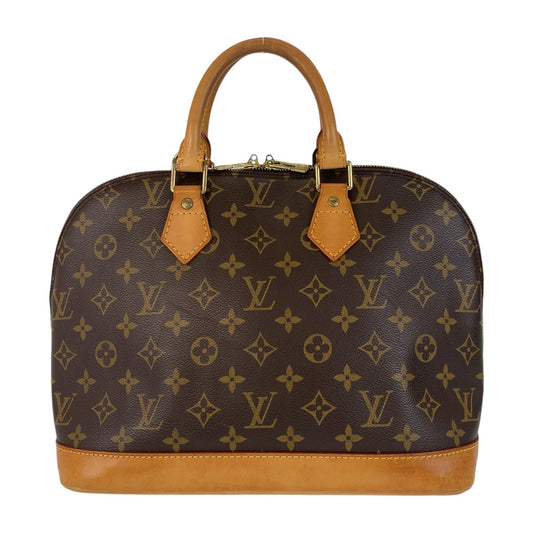 13648
LOUIS VUITTON ルイヴィトン モノグラム アルマPM ブラウン ゴールド金具 PVC / レザー M53151 ハンドバッグ  レディース